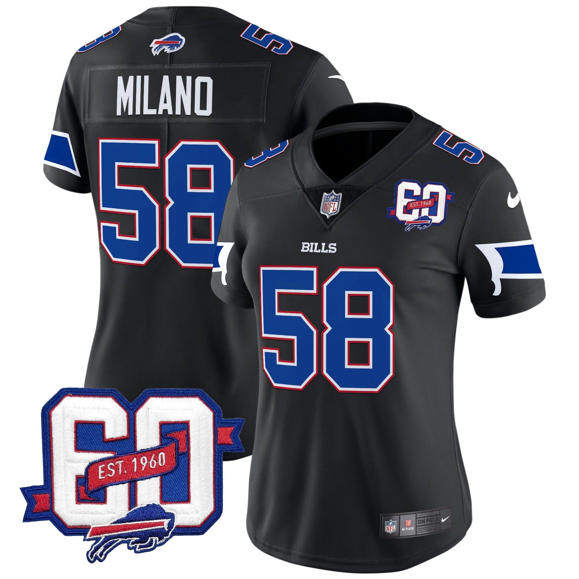Camisa NFL Women’s 60th Anniversary Patch Vapor Limited Jersey