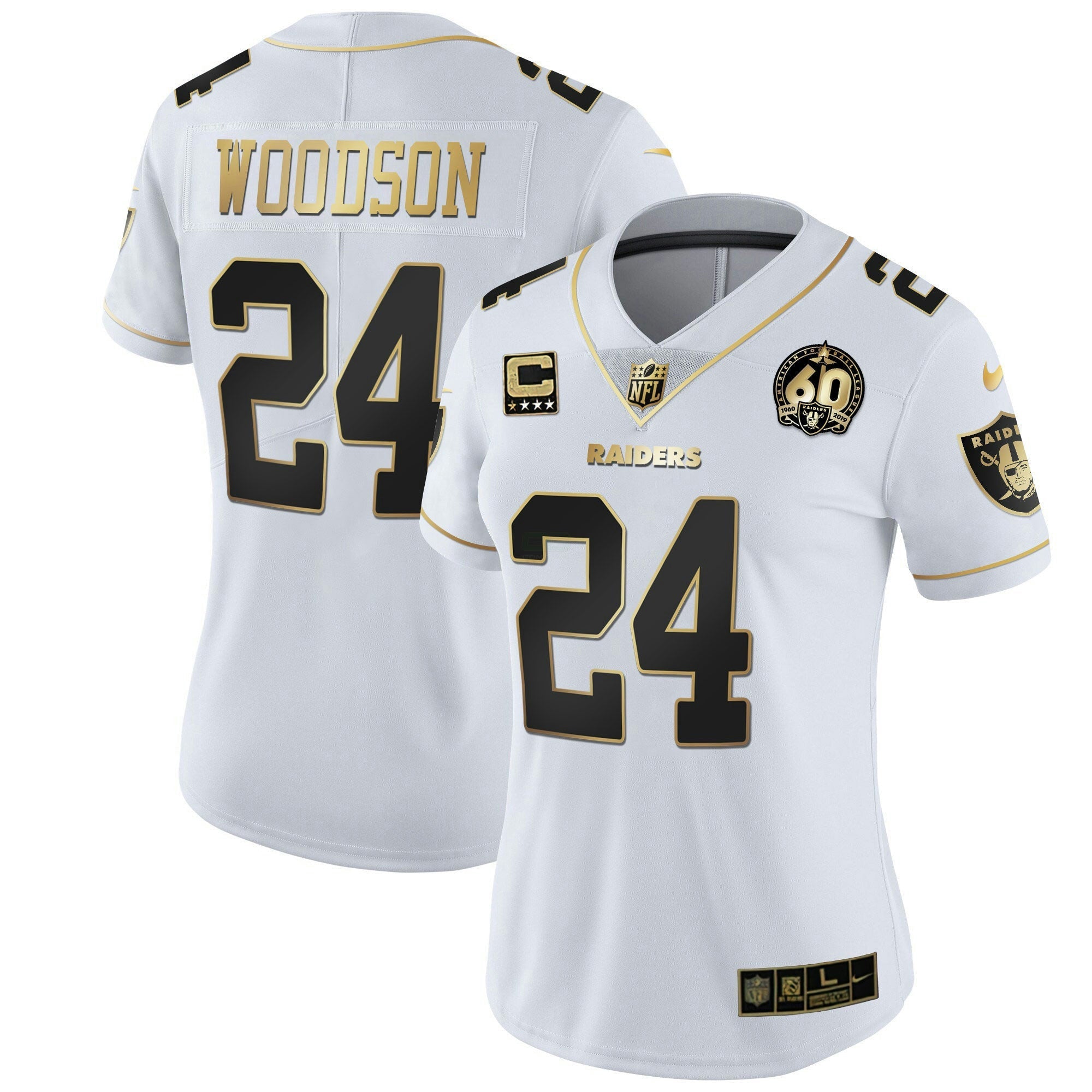 Camisa NFL Women’s 60th Season Patch Dourada & Split