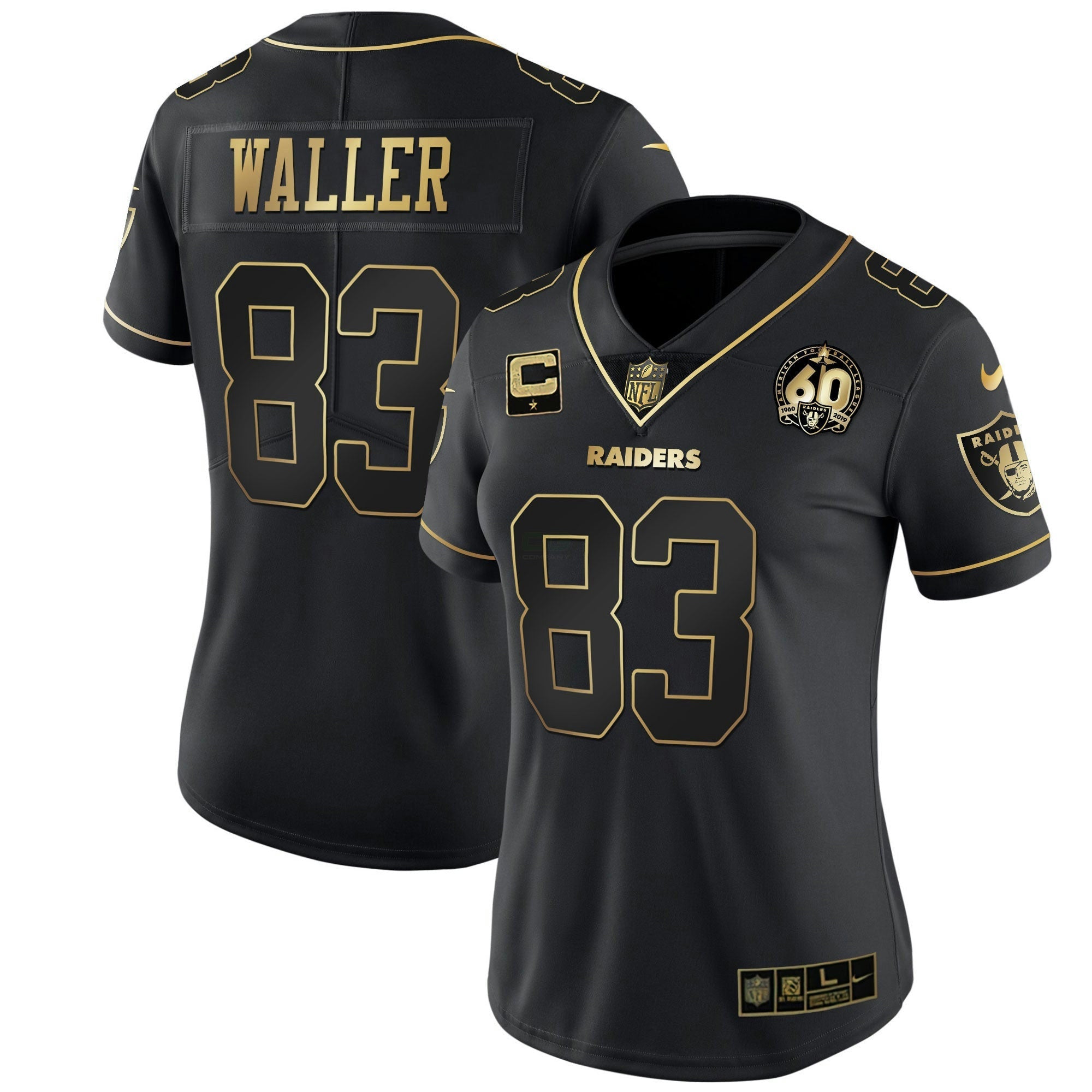 Camisa NFL Women’s 60th Season Patch Dourada & Split