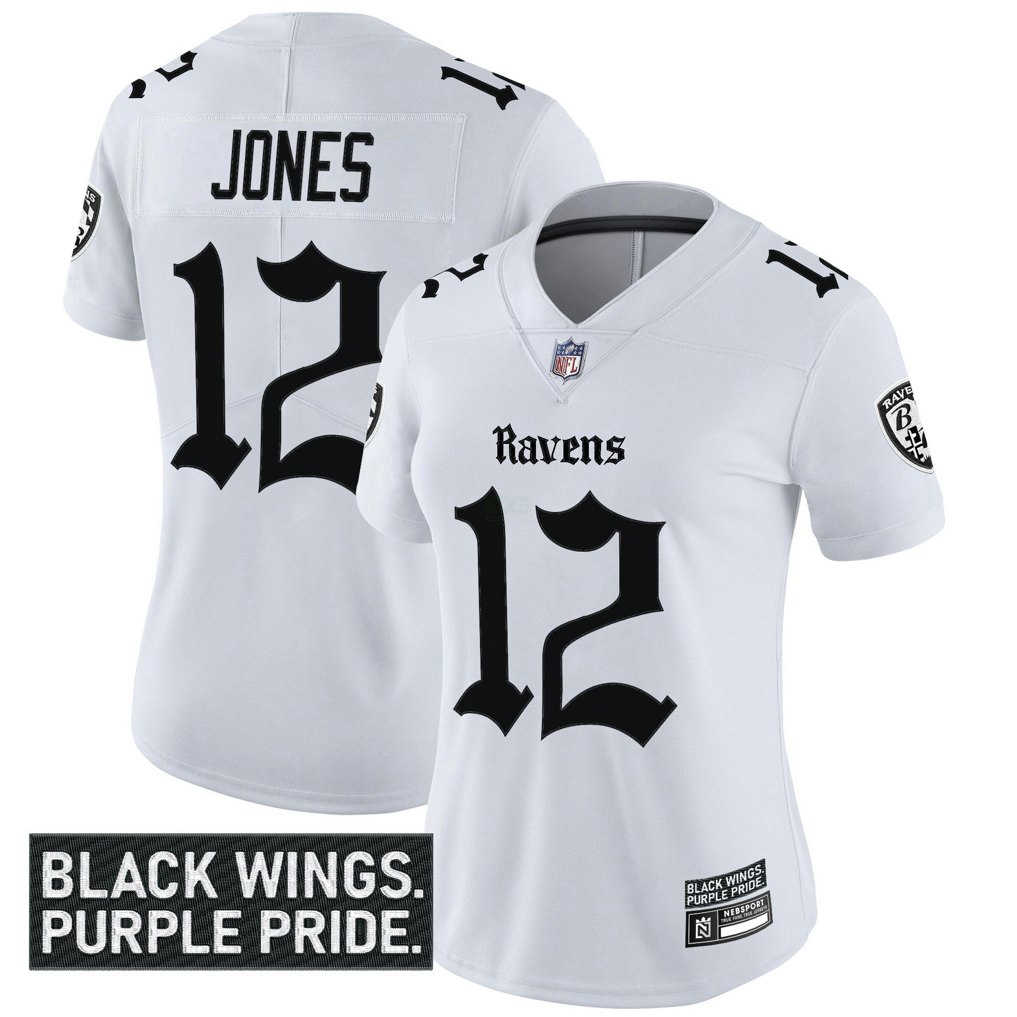 Camisa NFL Women’s Baltimore ‘Gothic Nevermore Edition’ Vapor Limited Jersey