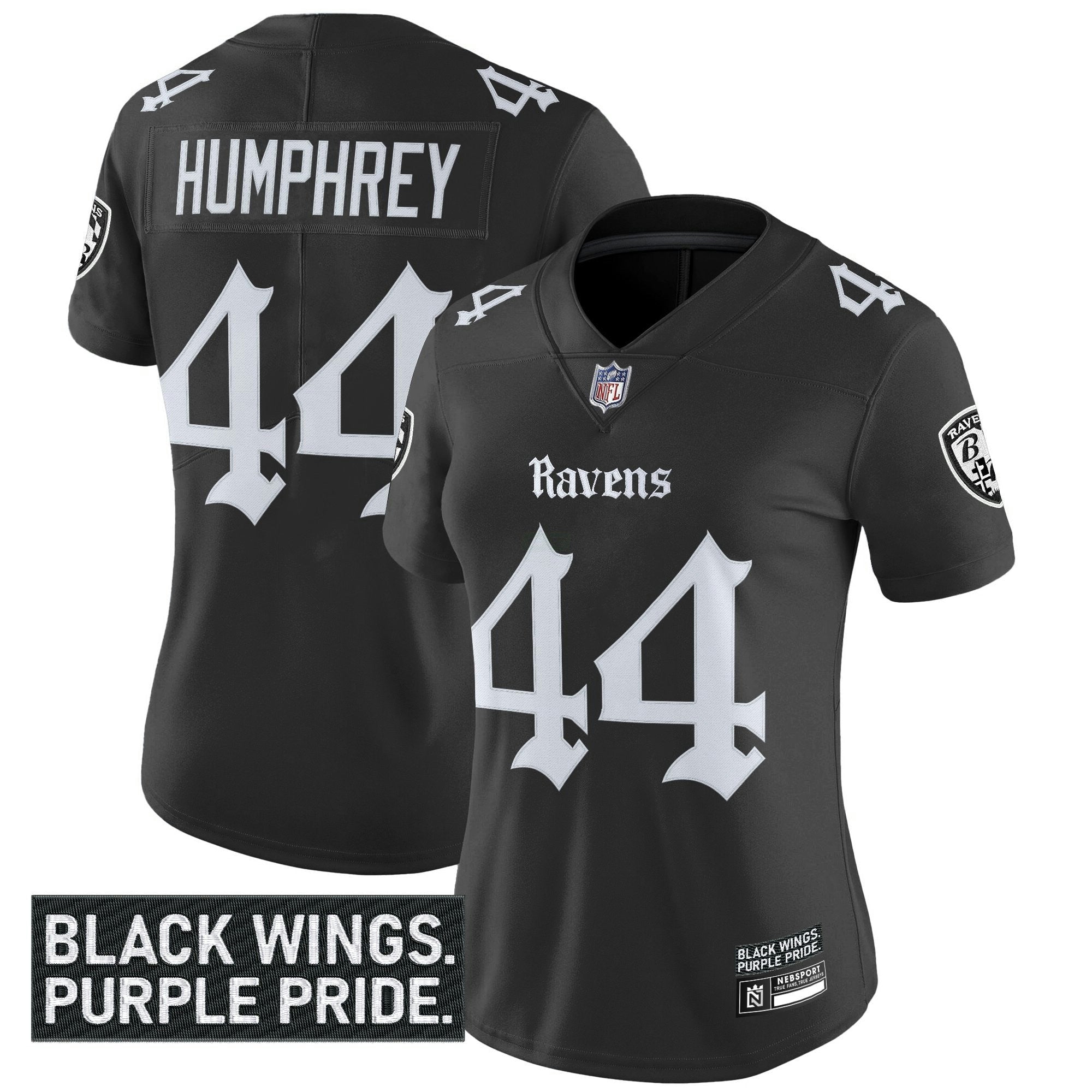 Camisa NFL Women’s Baltimore ‘Gothic Nevermore Edition’ Vapor Limited Jersey