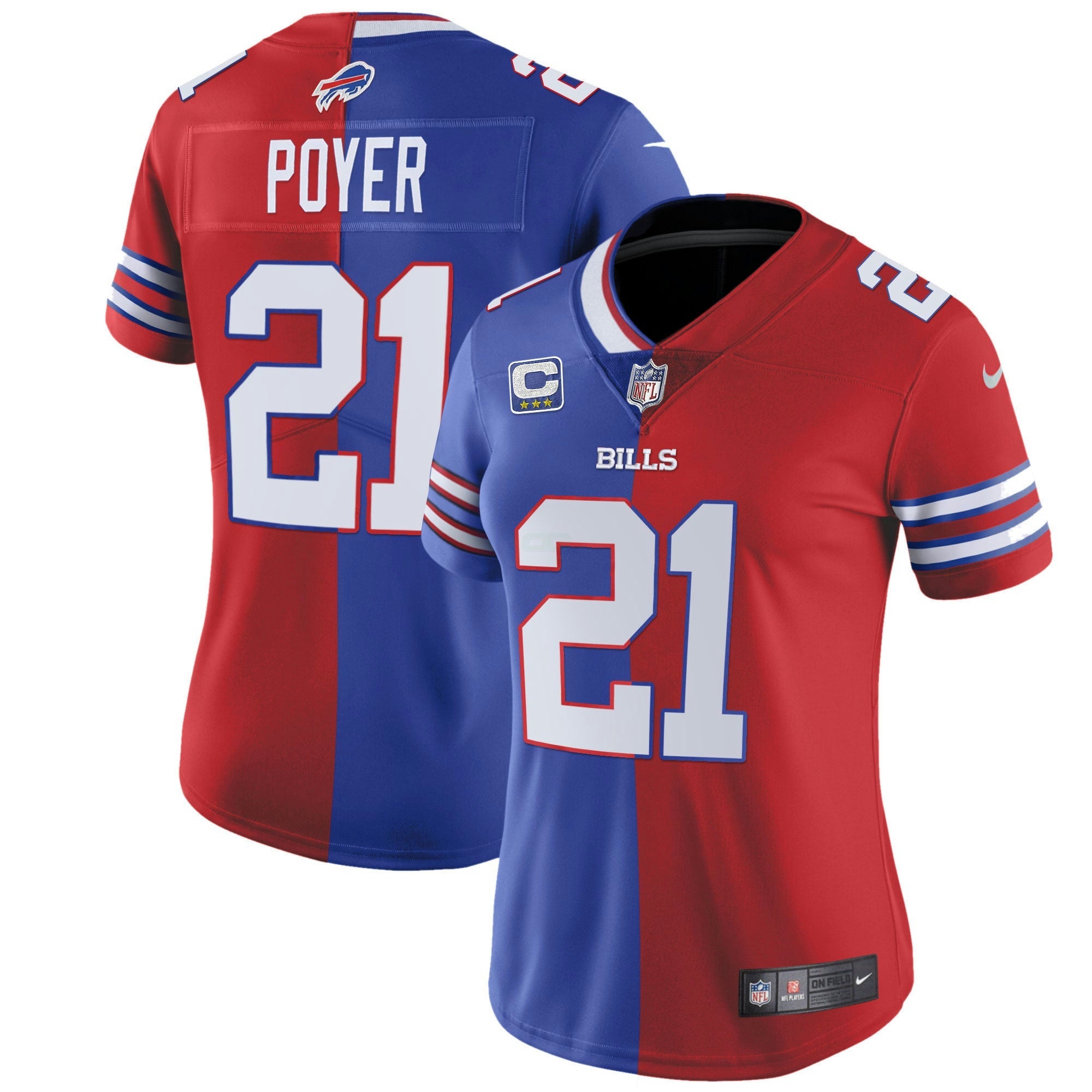 Camisa NFL Women’s Branca Dourada & Preta Dourada