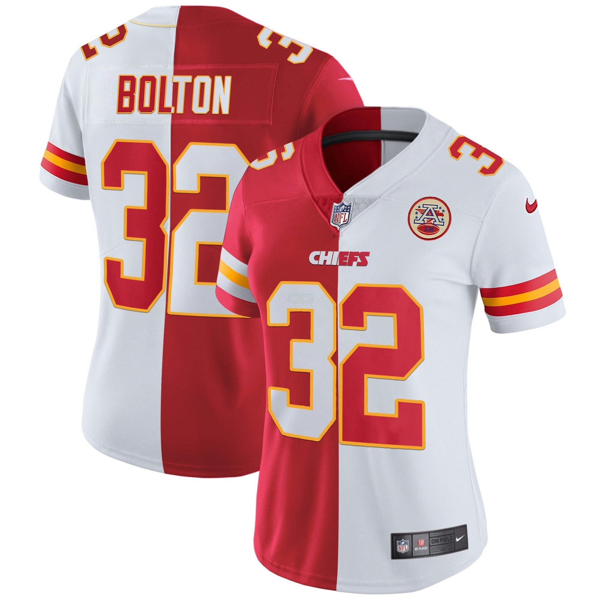 Camisa NFL Women’s Branca Dourada & Preta Dourada