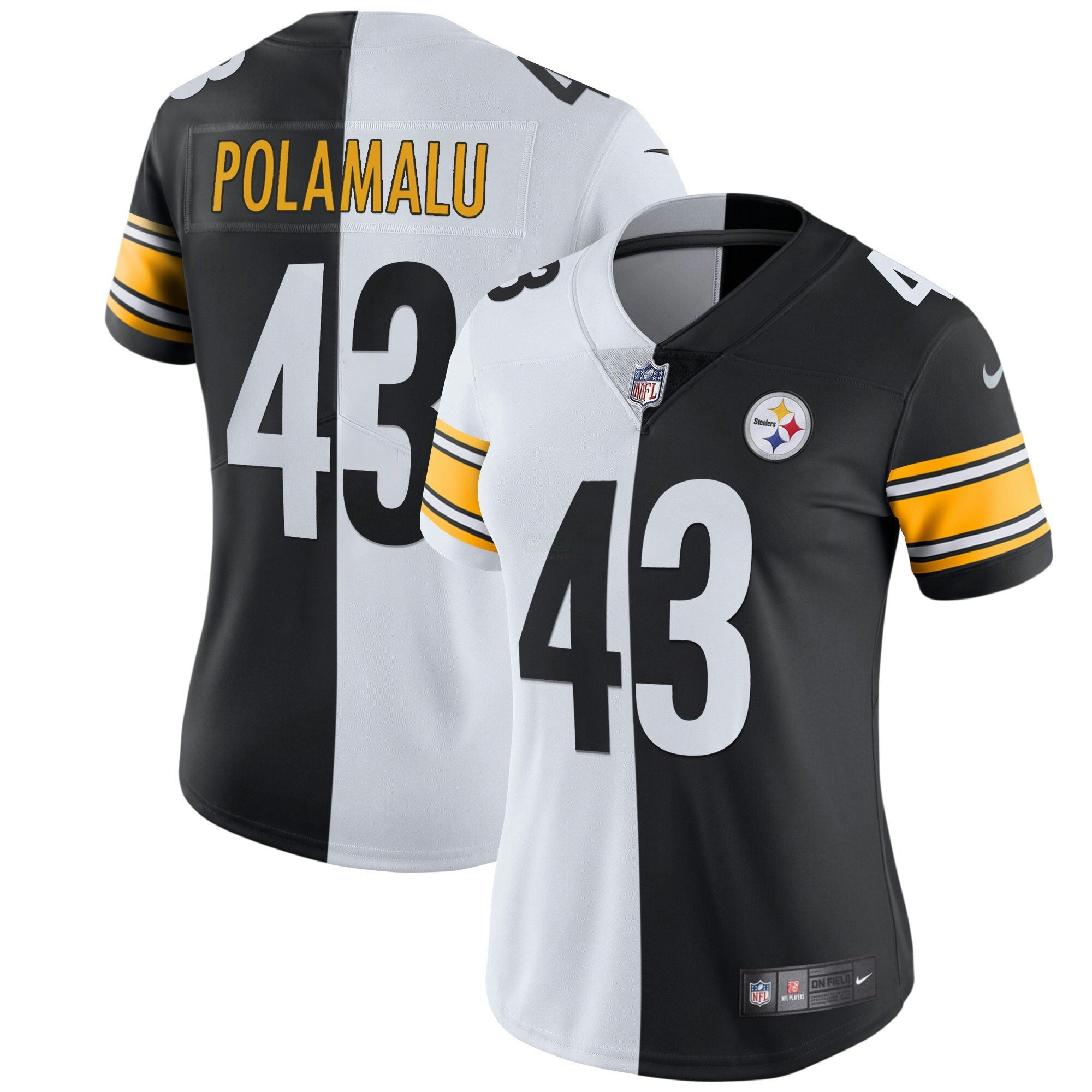 Camisa NFL Women’s Branca Dourada & Preta Dourada