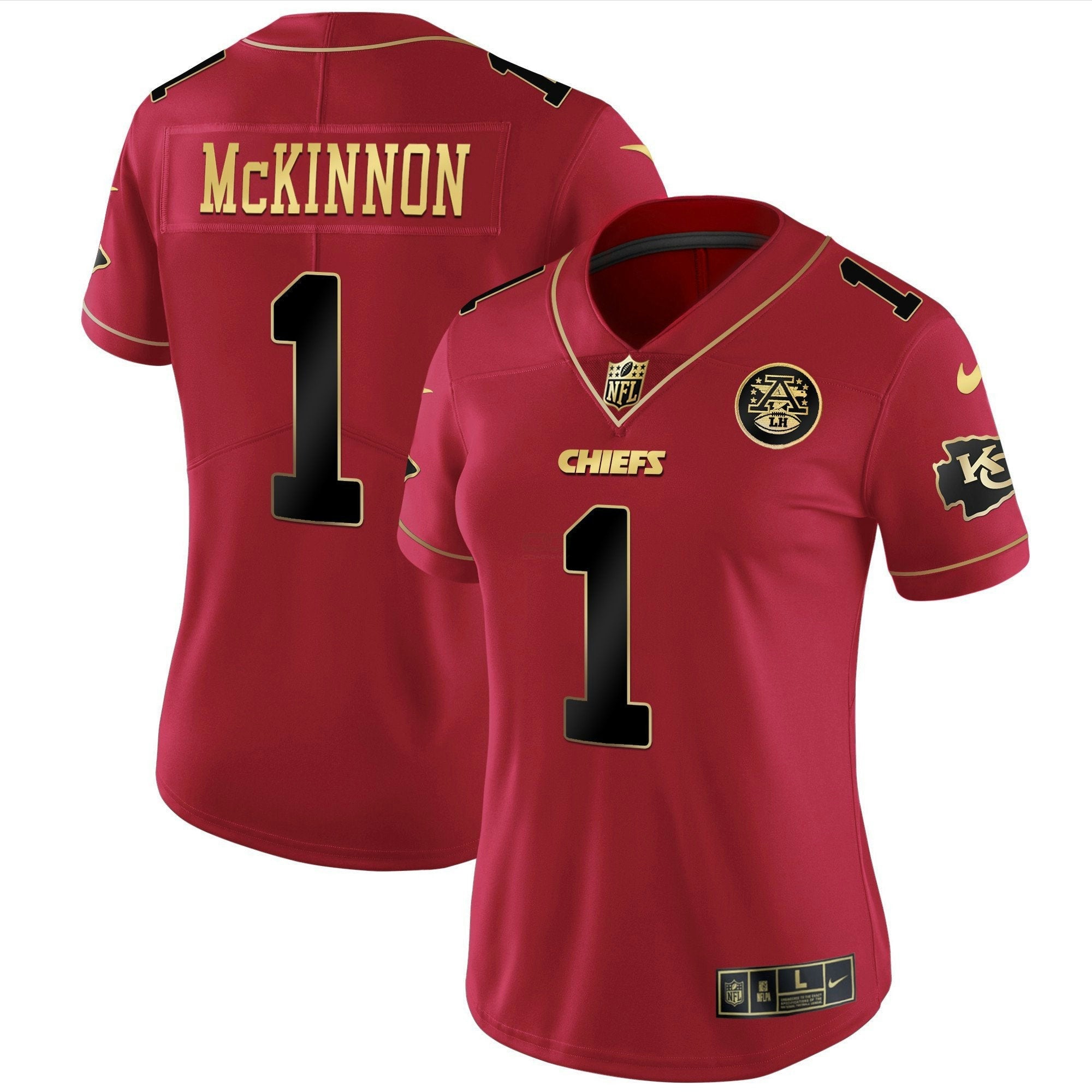 Camisa NFL Women’s Branca Dourada & Preta Dourada