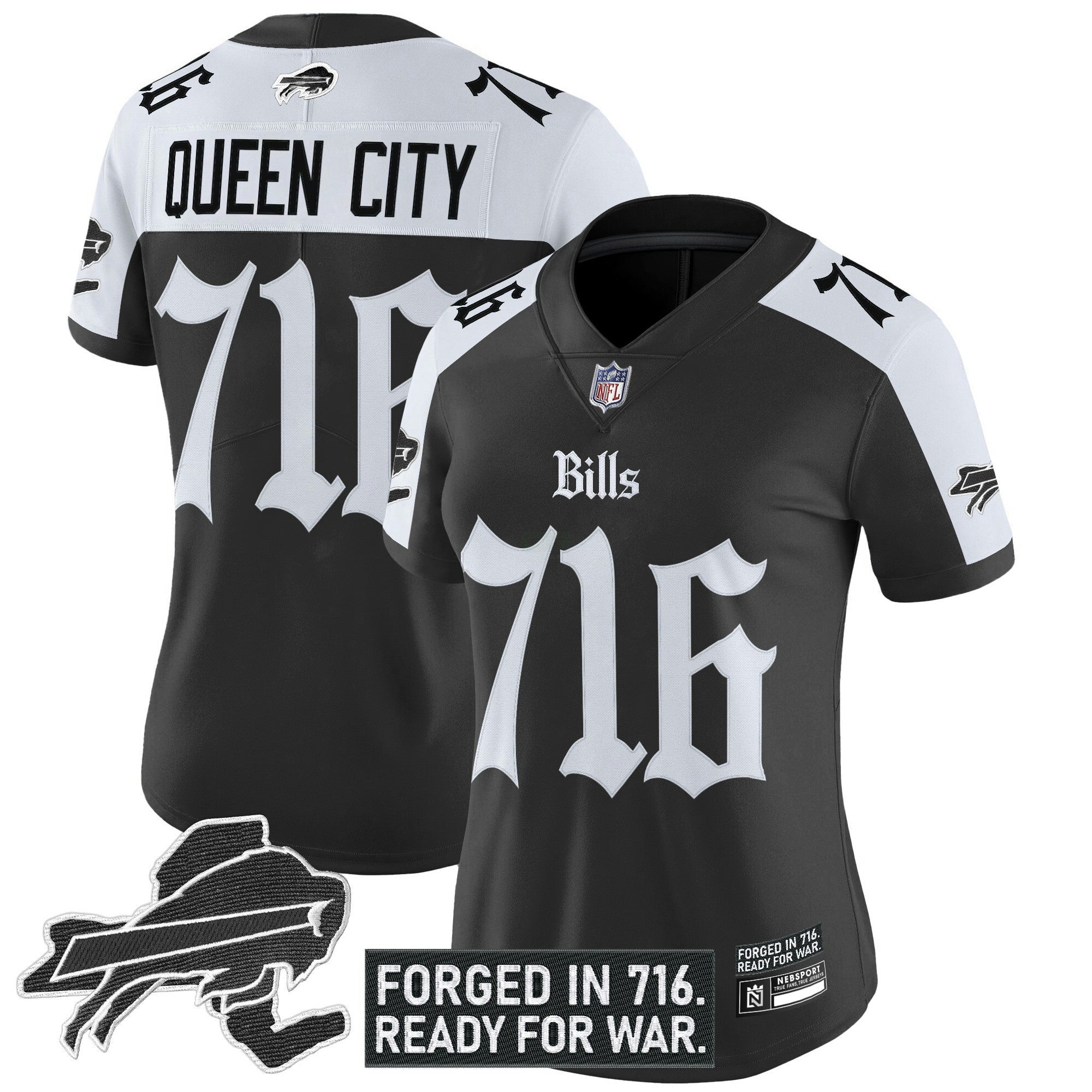 Camisa NFL Women’s Buffalo ‘Gothic Cold Front Edition’ Vapor Limited Jersey