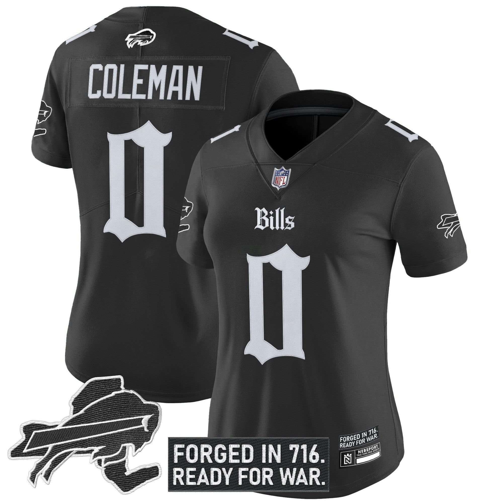 Camisa NFL Women’s Buffalo ‘Gothic Cold Front Edition’ Vapor Limited Jersey