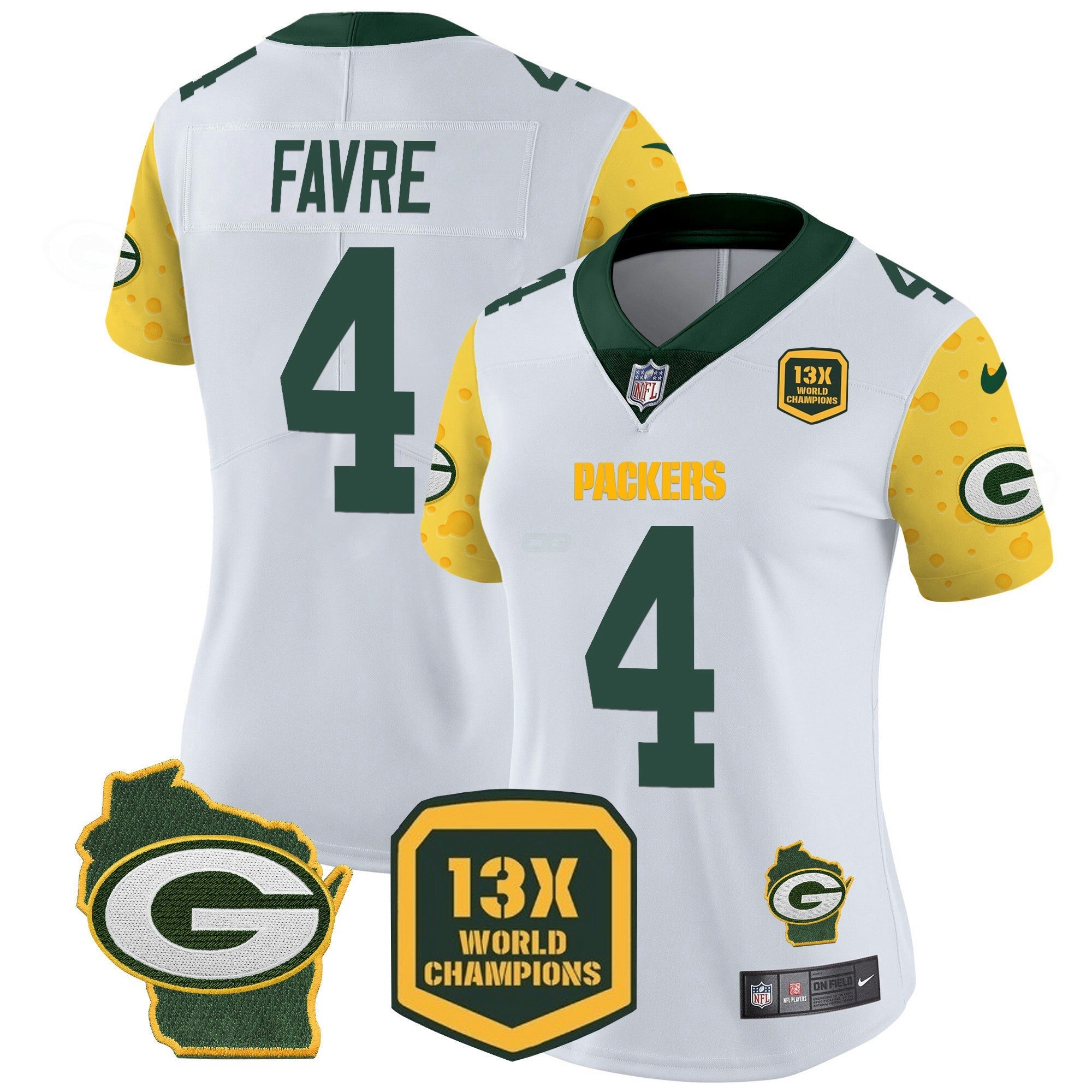 Camisa NFL Women’s Cheese Vapor Limited Jersey