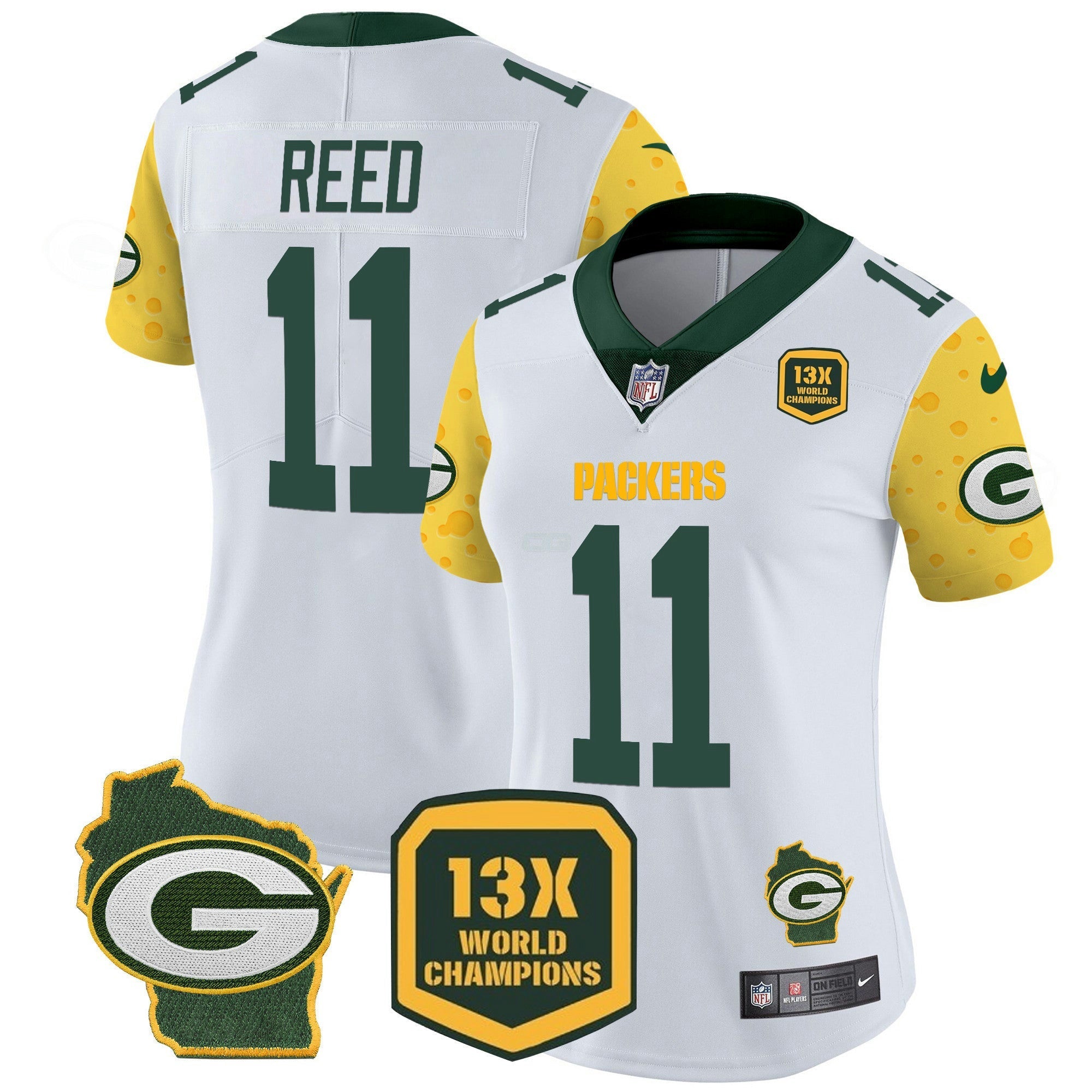 Camisa NFL Women’s Cheese Vapor Limited Jersey