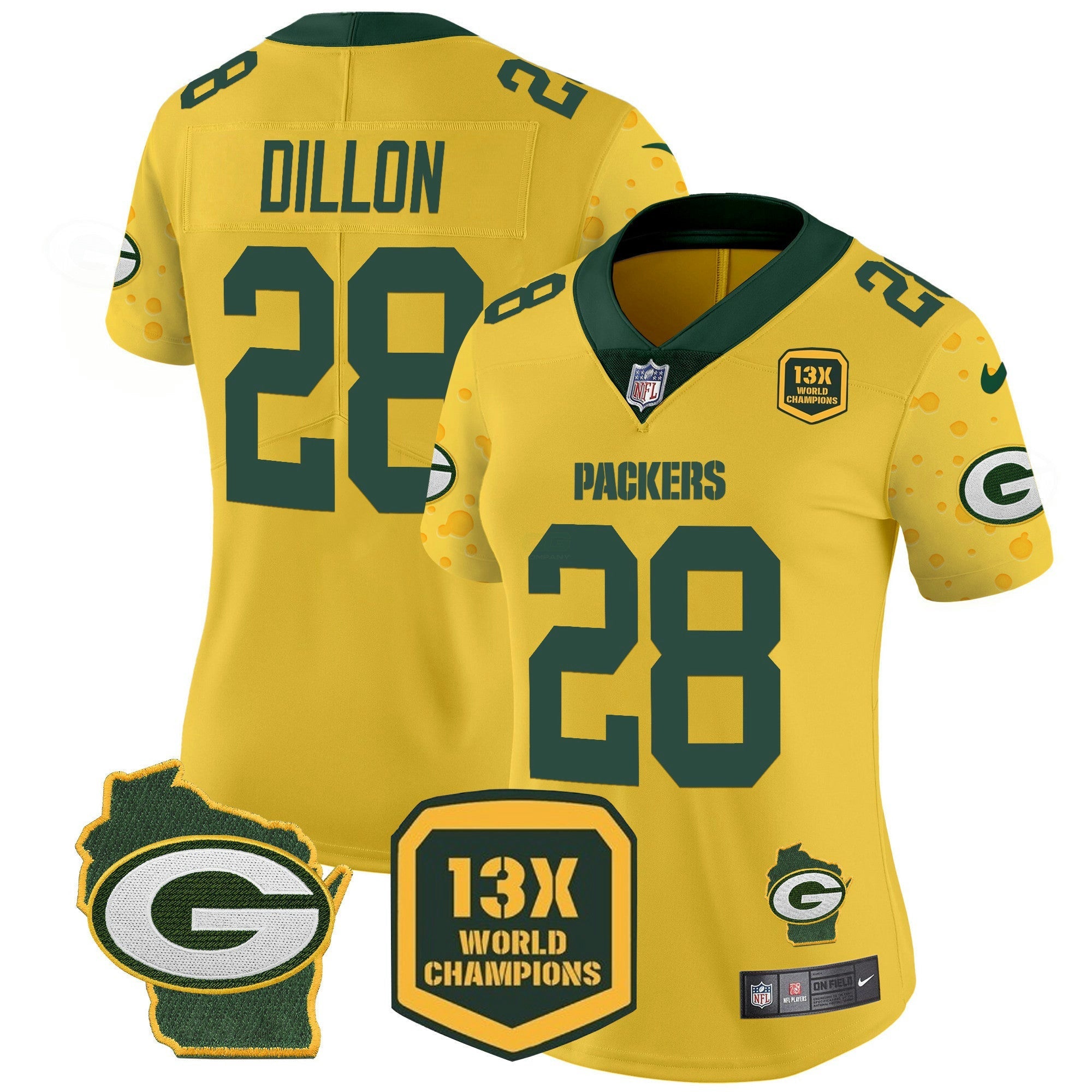 Camisa NFL Women’s Cheese Vapor Limited Jersey
