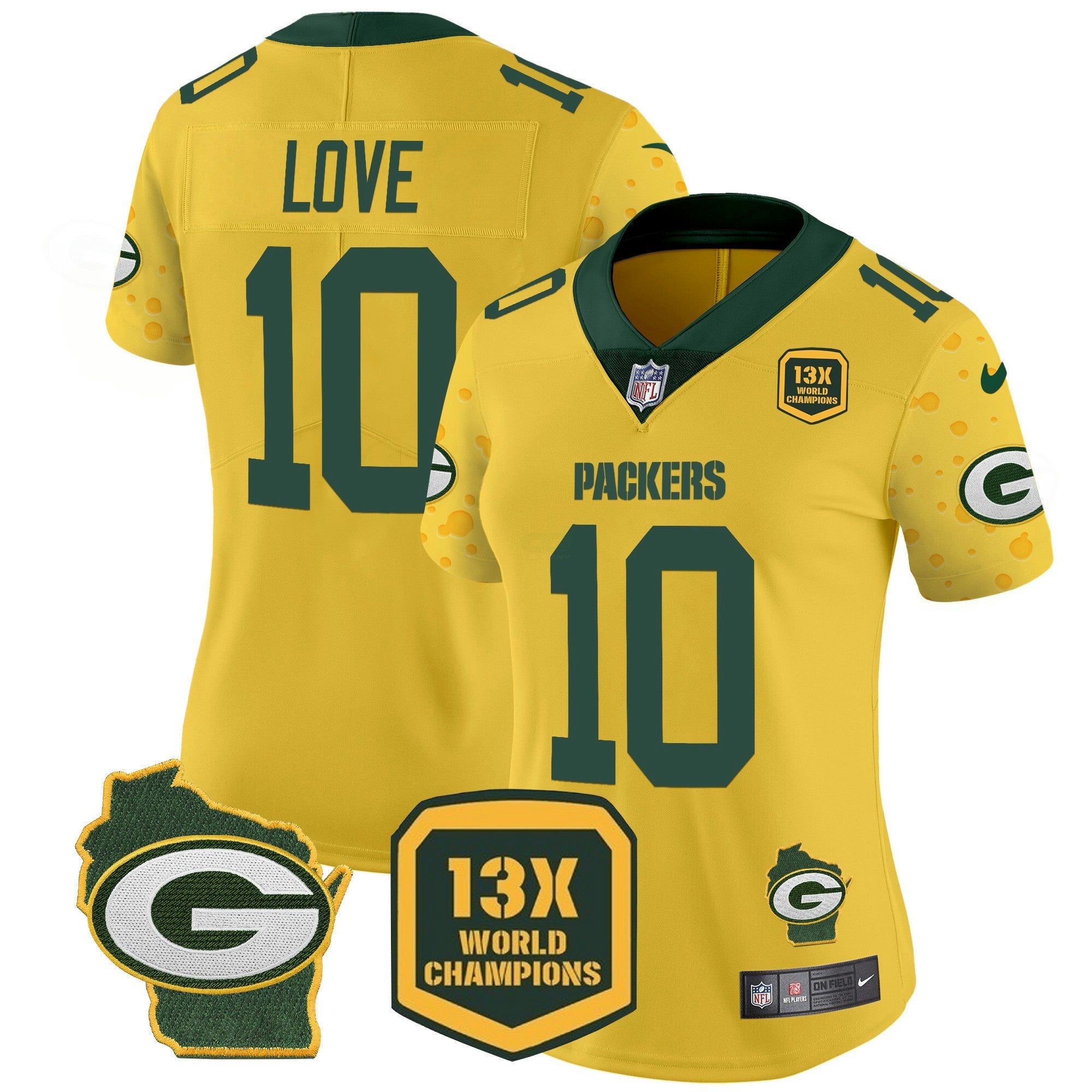 Camisa NFL Women’s Cheese Vapor Limited Jersey
