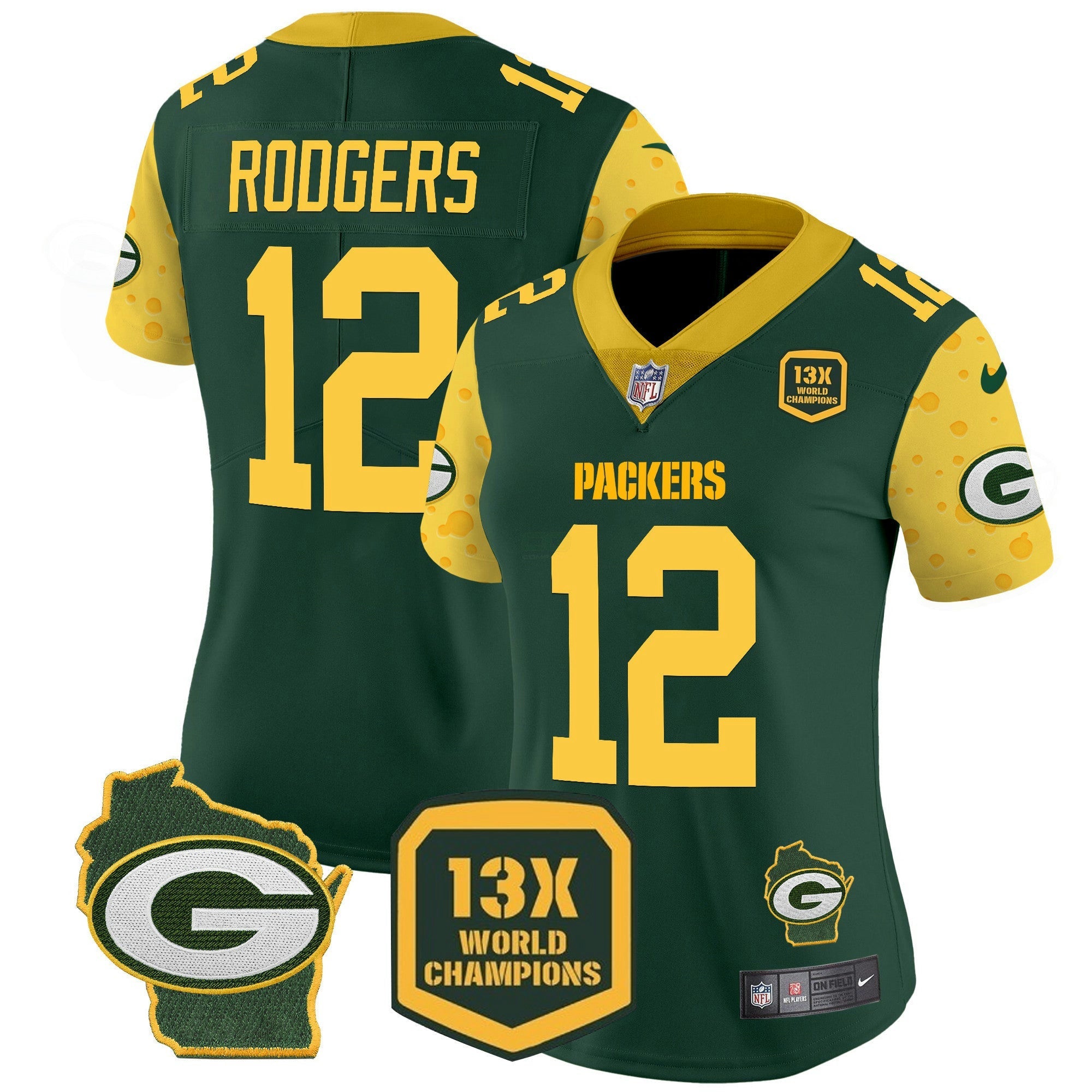 Camisa NFL Women’s Cheese Vapor Limited Jersey