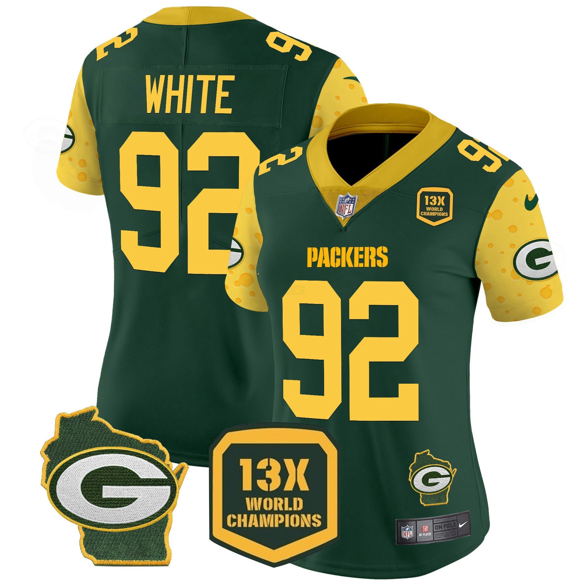 Camisa NFL Women’s Cheese Vapor Limited Jersey