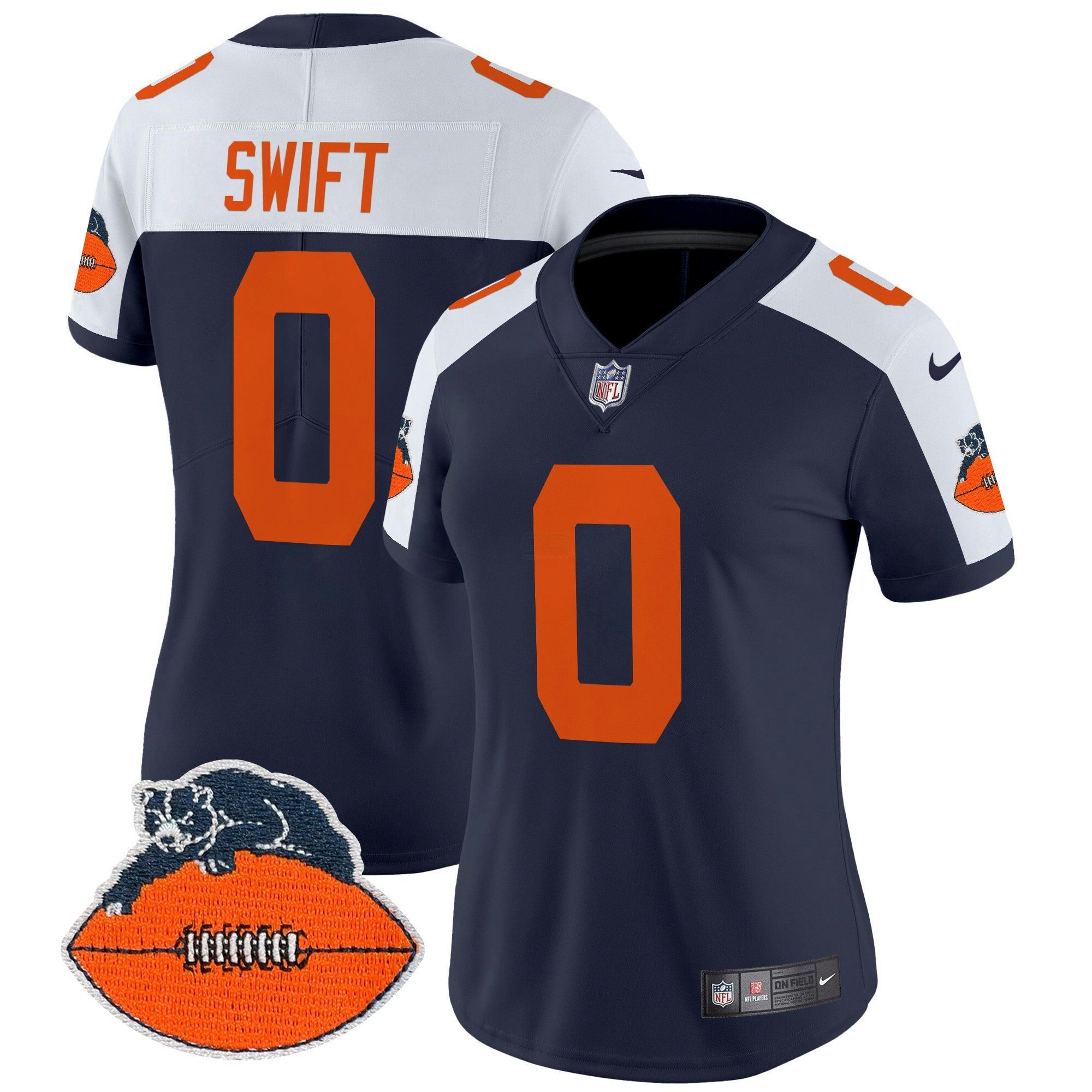 Camisa NFL Women’s Chicago Throwback Vapor Limited Jersey