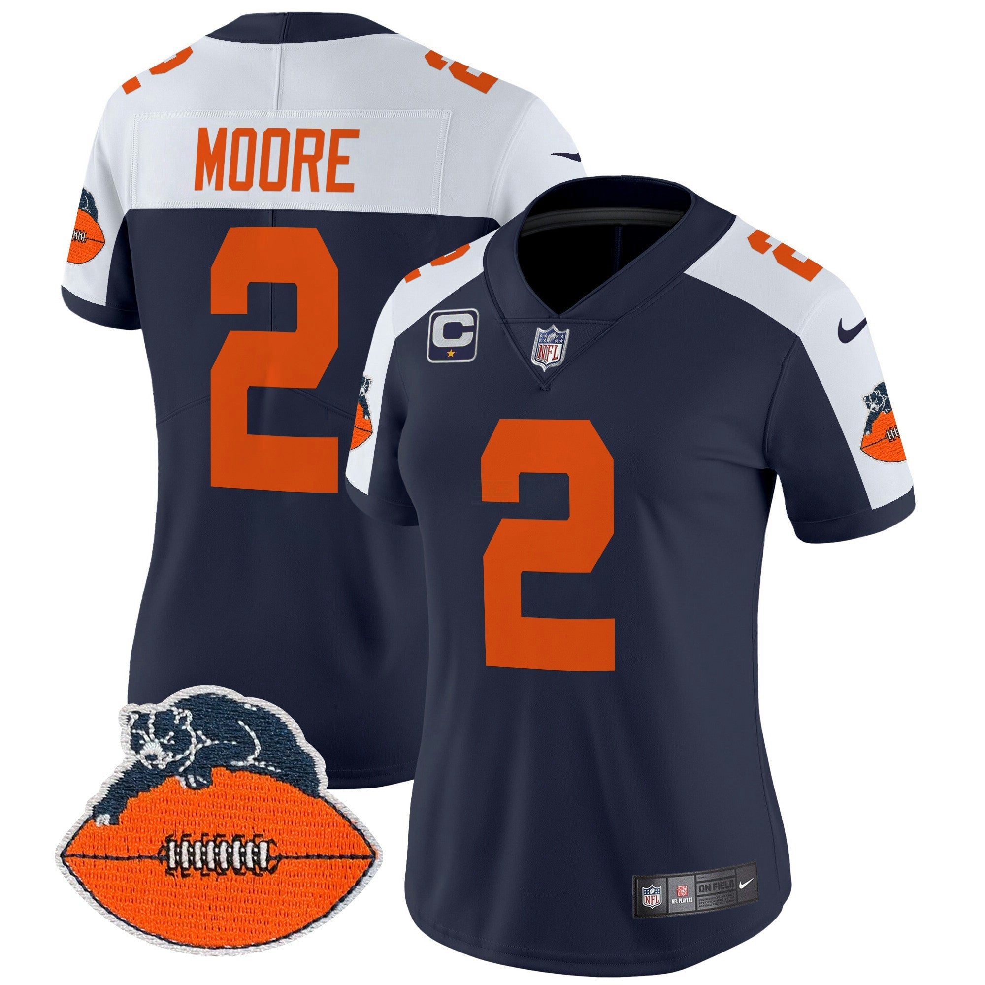 Camisa NFL Women’s Chicago Throwback Vapor Limited Jersey