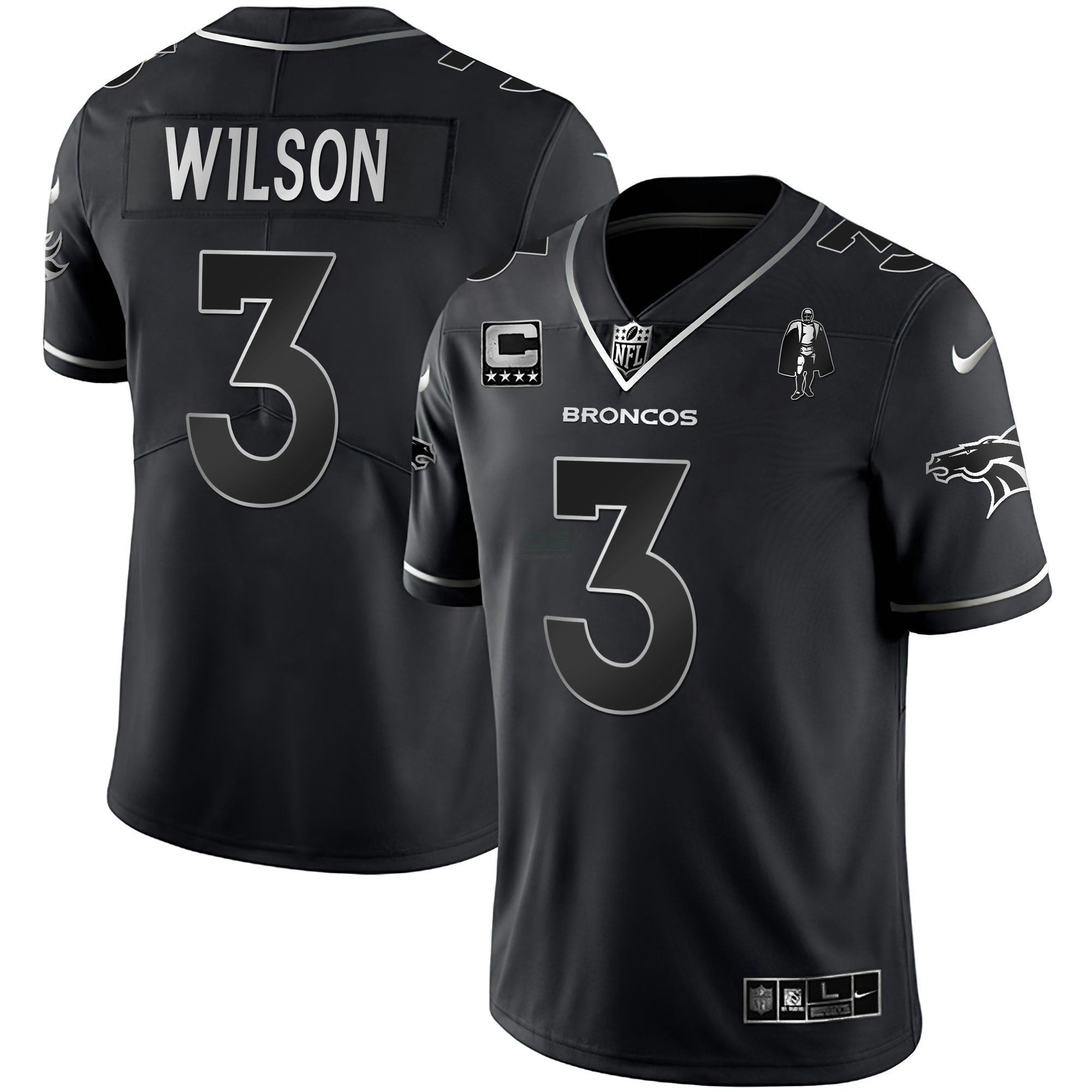 Camisa NFL Women’s Denver Branca Dourada and Preta Dourada Jersey