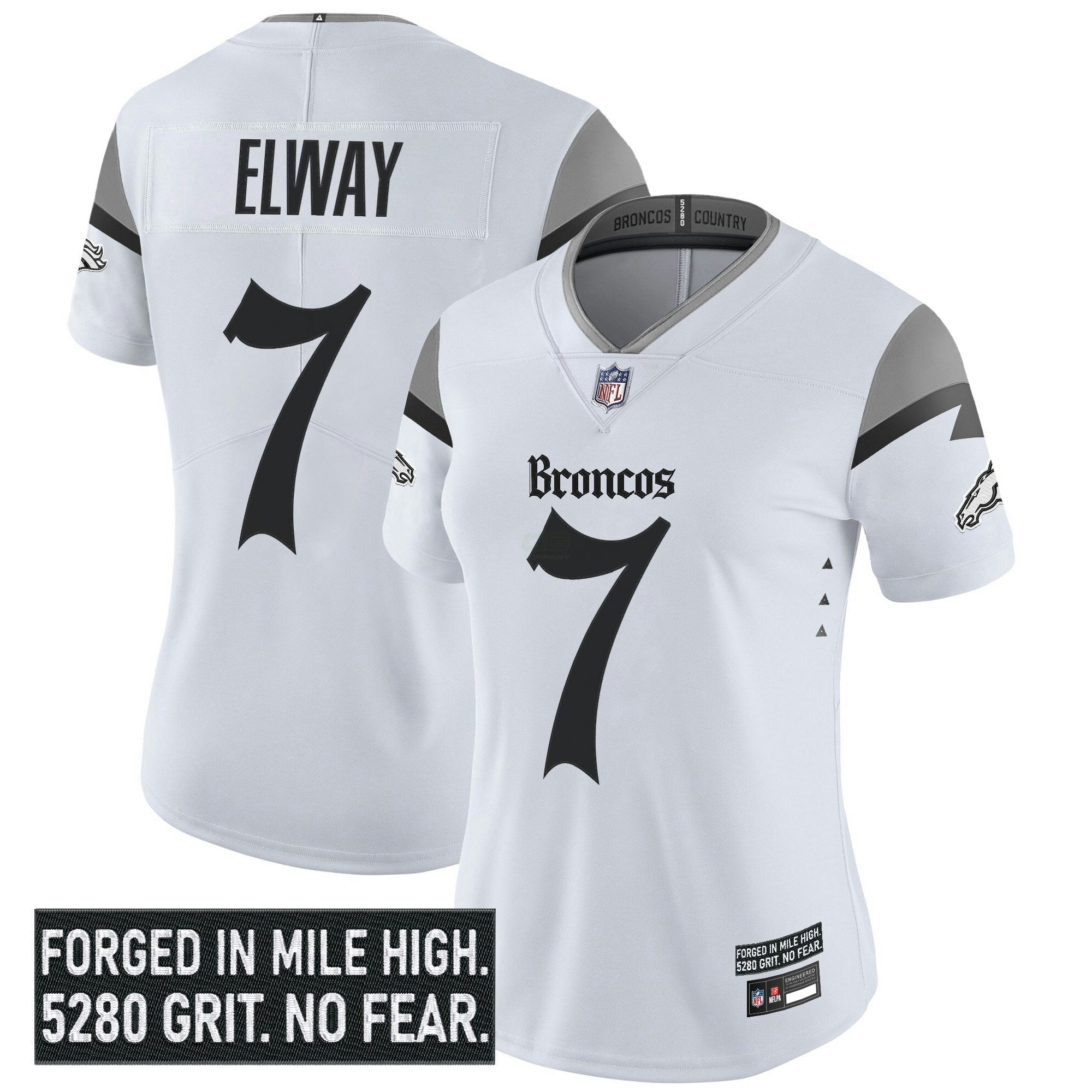 Camisa NFL Women’s Denver ‘Gothic Mile High Shadows Edition’ Vapor Limited Jersey