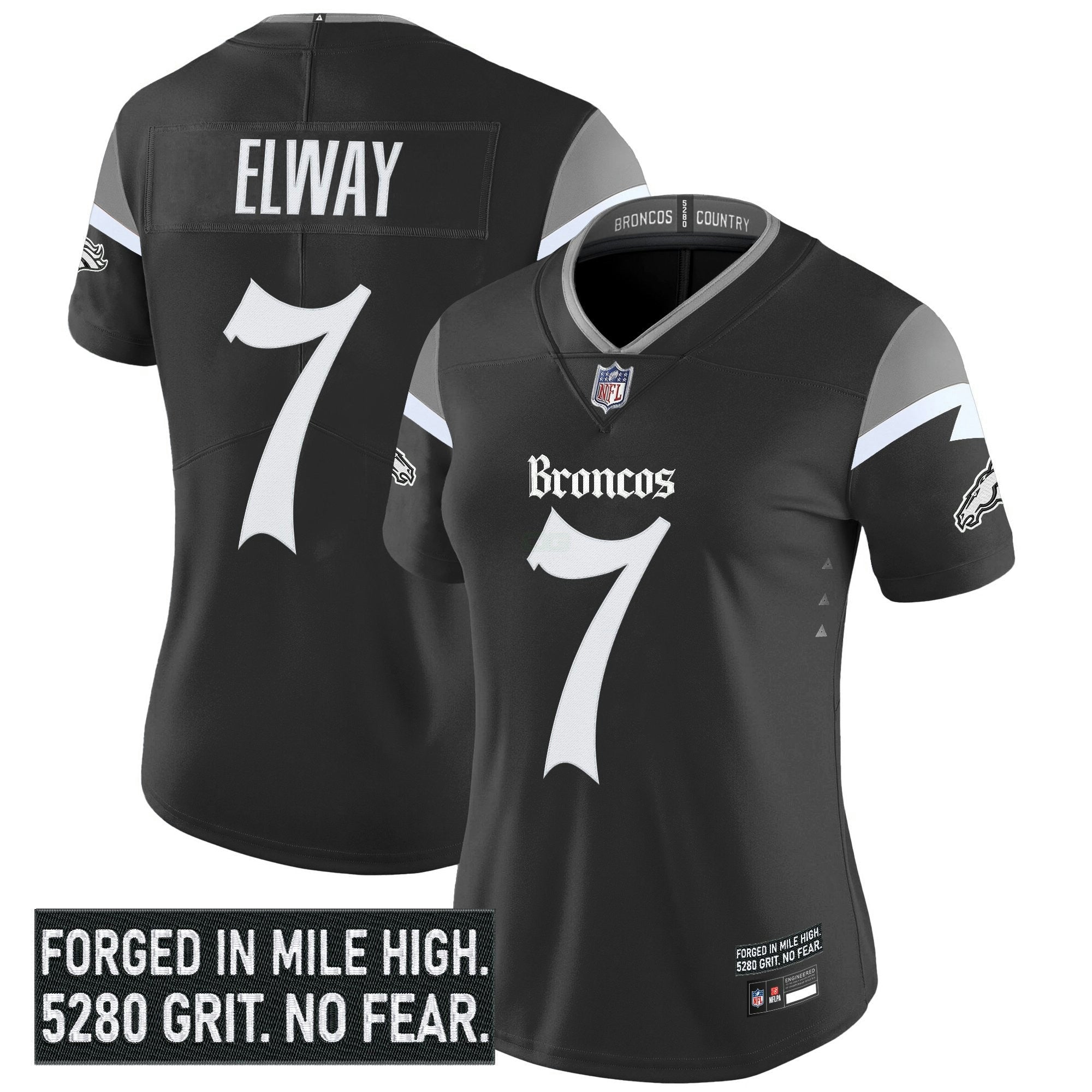 Camisa NFL Women’s Denver ‘Gothic Mile High Shadows Edition’ Vapor Limited Jersey