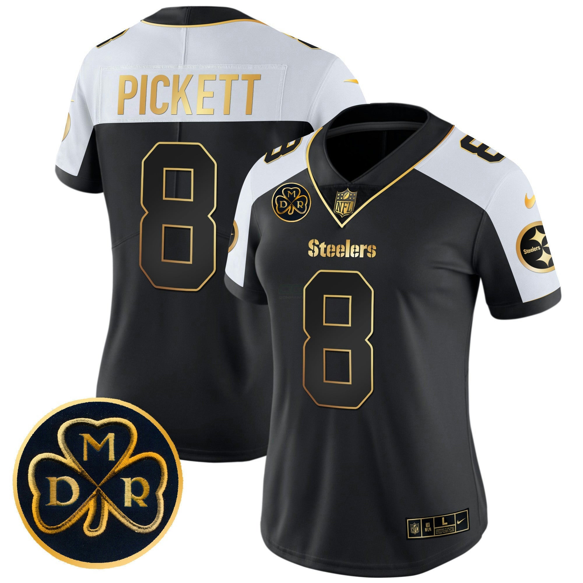 Camisa NFL Women’s DMR Patch Dourada Vapor Limited Jersey
