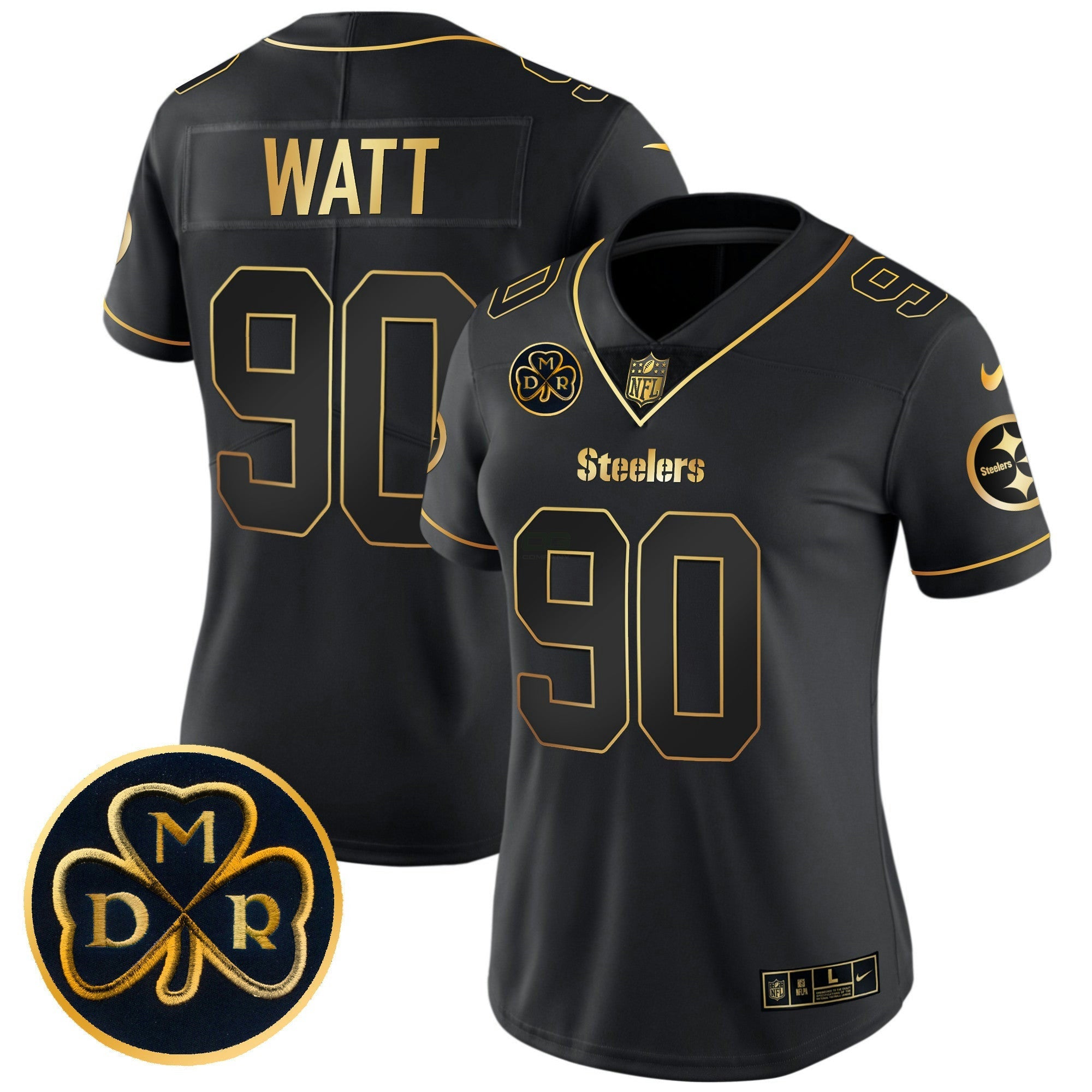 Camisa NFL Women’s DMR Patch Dourada Vapor Limited Jersey