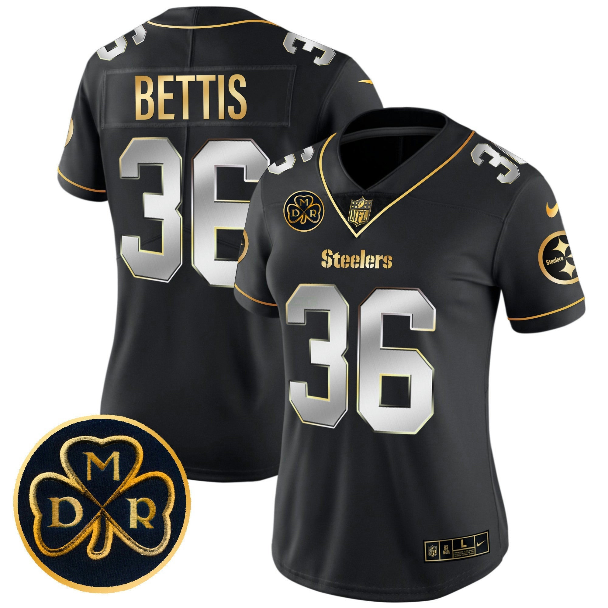 Camisa NFL Women’s DMR Patch Dourada Vapor Limited Jersey