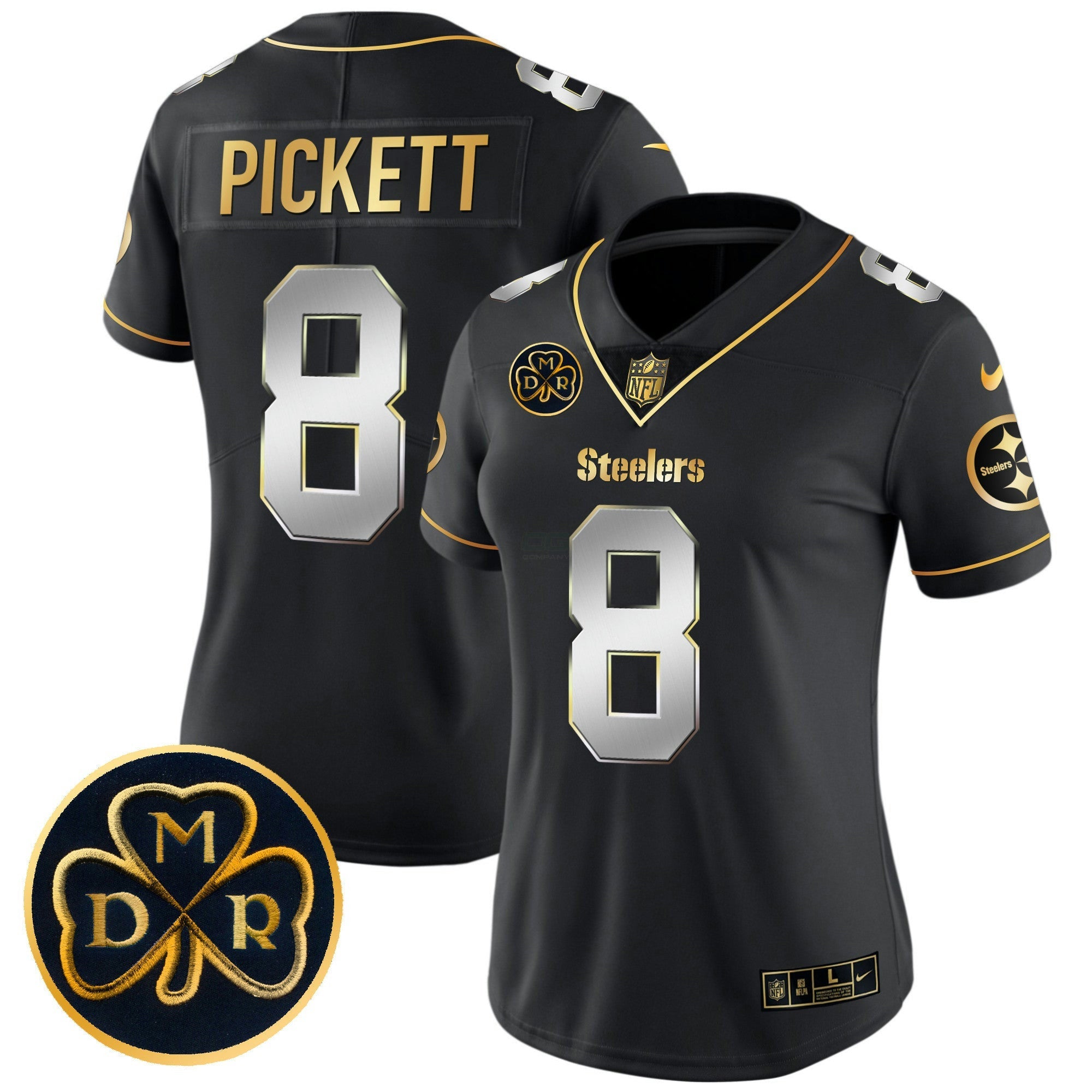 Camisa NFL Women’s DMR Patch Dourada Vapor Limited Jersey