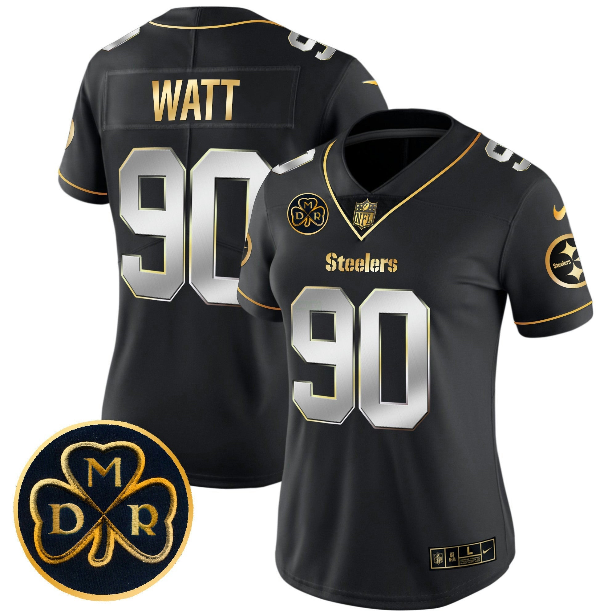Camisa NFL Women’s DMR Patch Dourada Vapor Limited Jersey