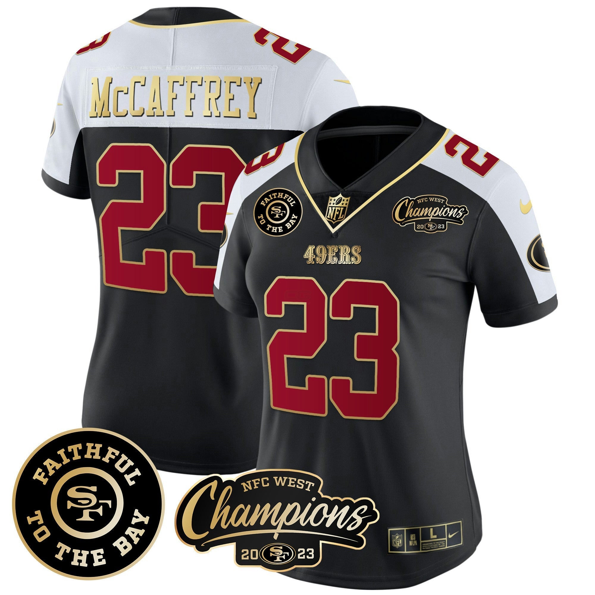 Camisa NFL Women’s Faithful & 2023 NFC West Champions Patch Vapor Jersey