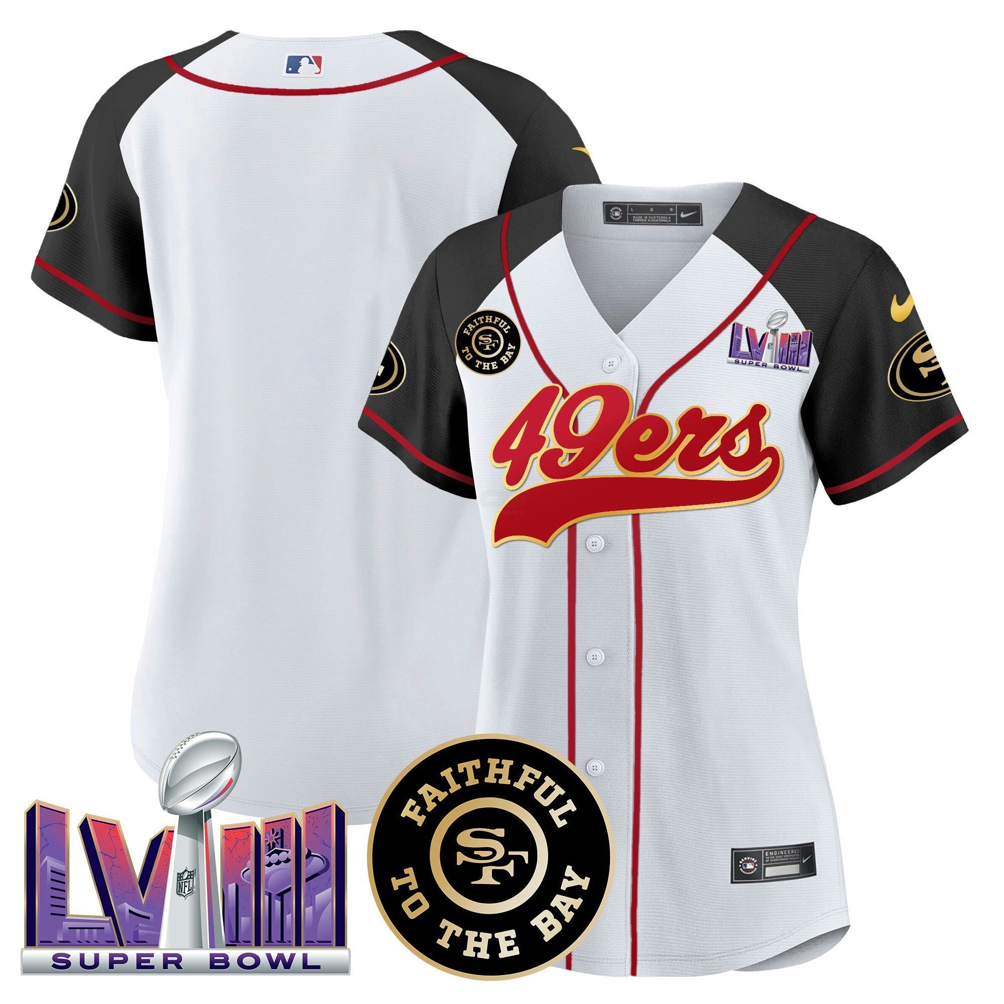 Camisa NFL Women’s Faithful & Super Bowl LVIII Patch Jersey