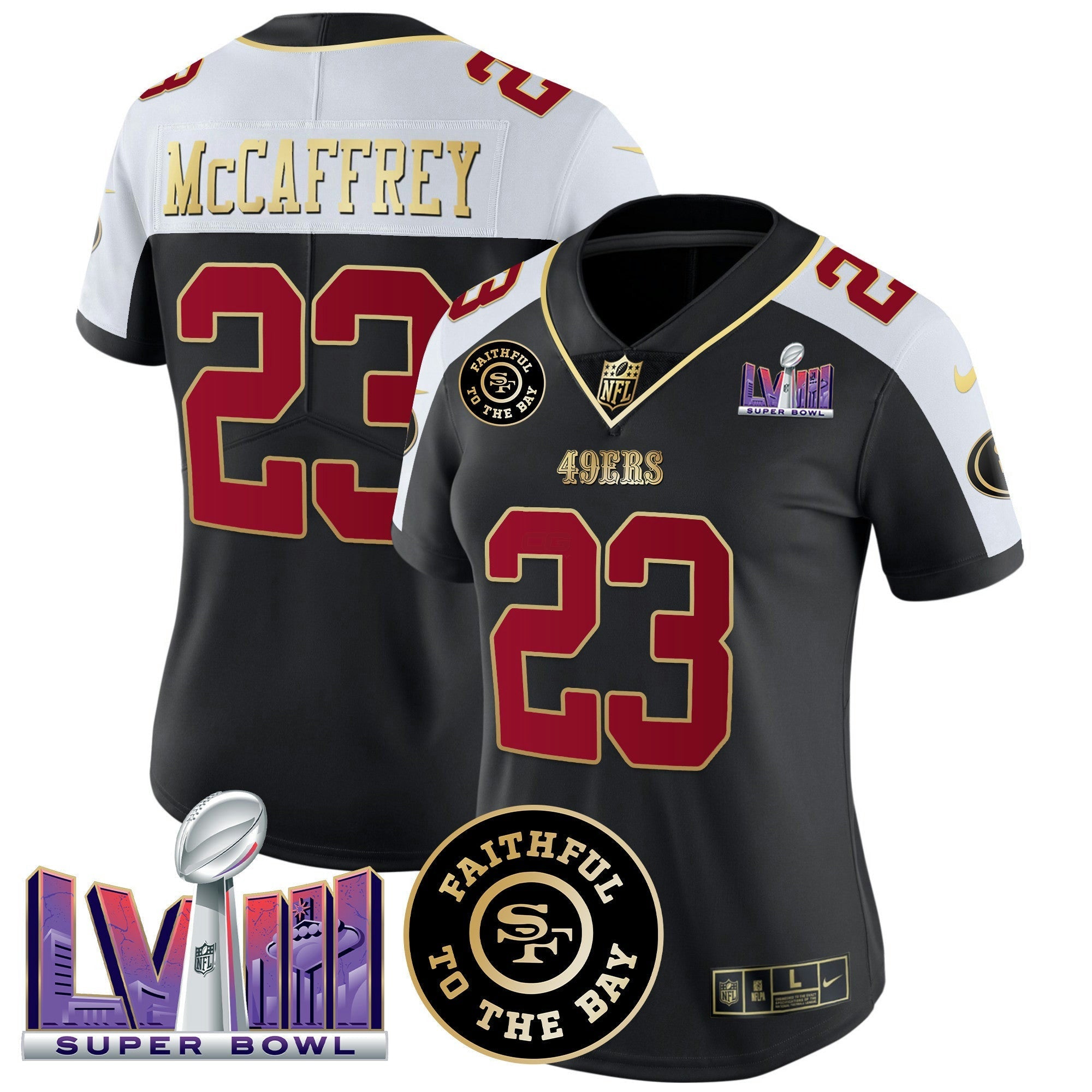 Camisa NFL Women’s Faithful & Super Bowl LVIII Patch Vapor Jersey