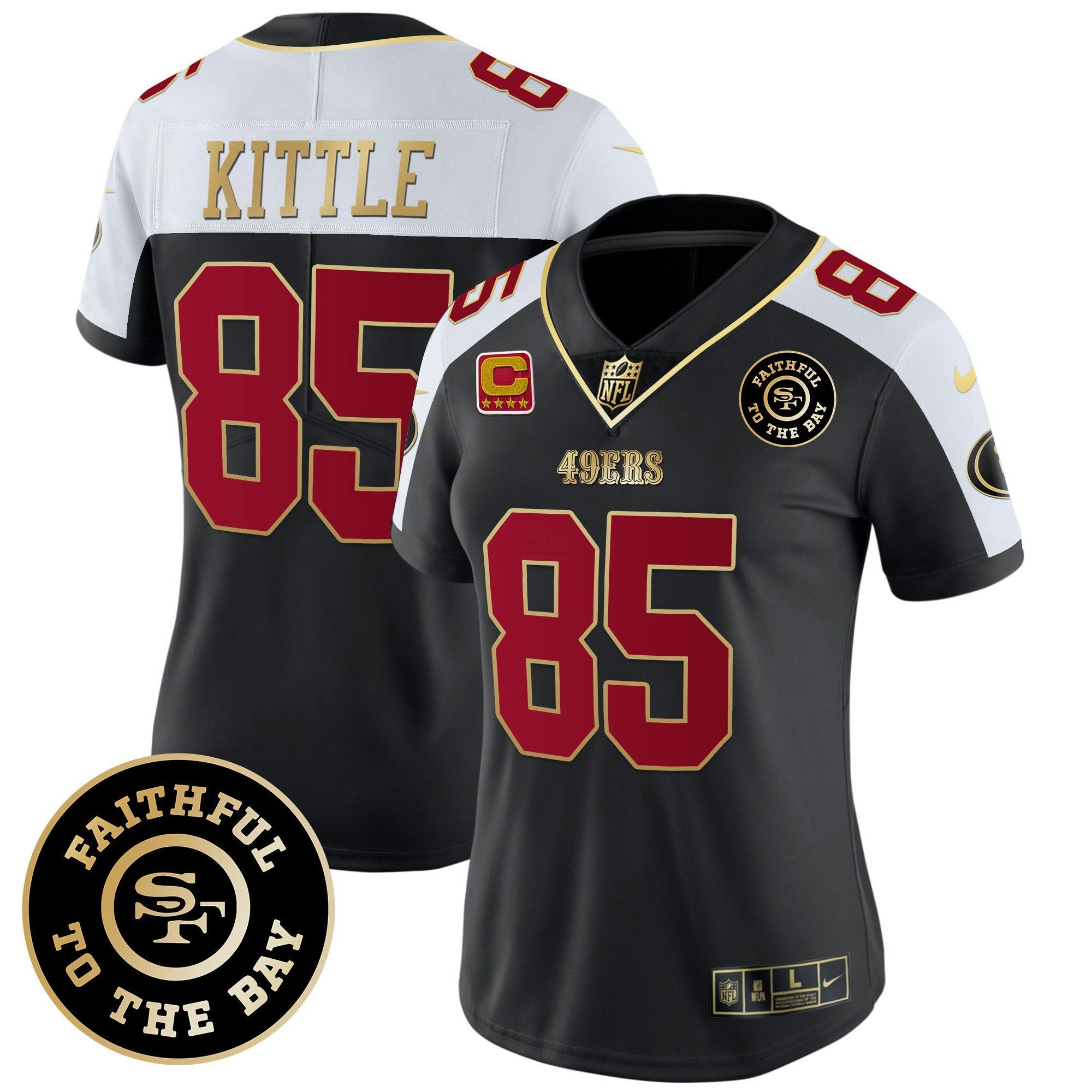 Camisa NFL Women’s Faithful To The Bay 2024 Patch Vapor Limited Jersey