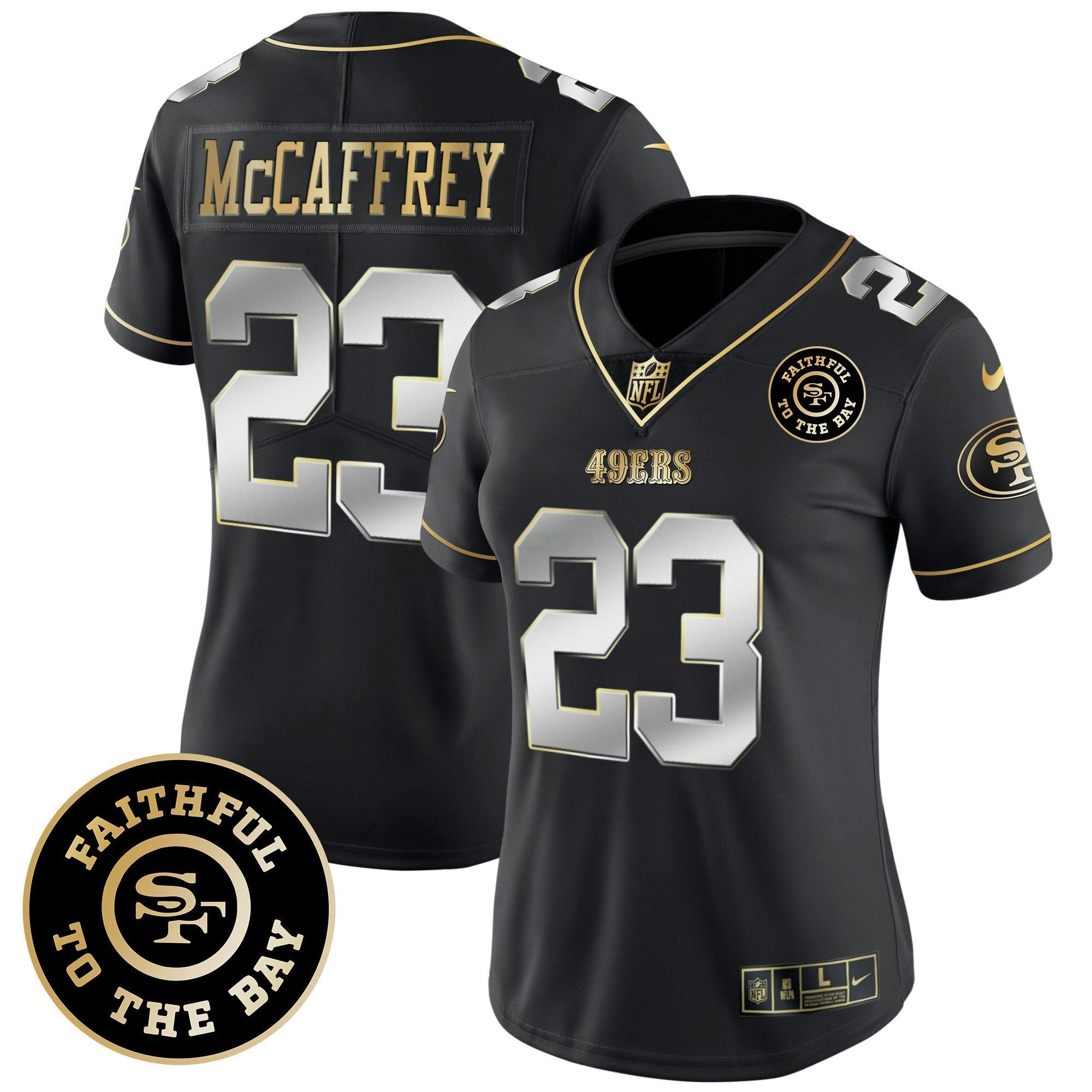Camisa NFL Women’s Faithful To The Bay 2024 Patch Vapor Limited Jersey