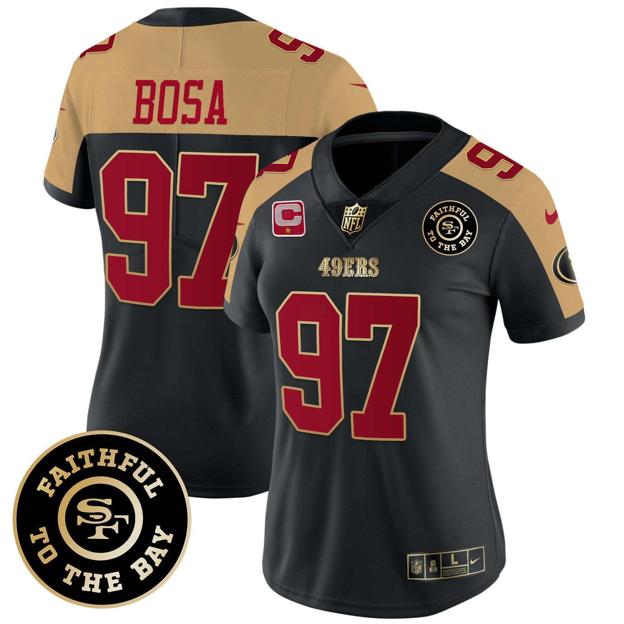 Camisa NFL Women’s Faithful To The Bay Patch Vapor Limited Jersey V7