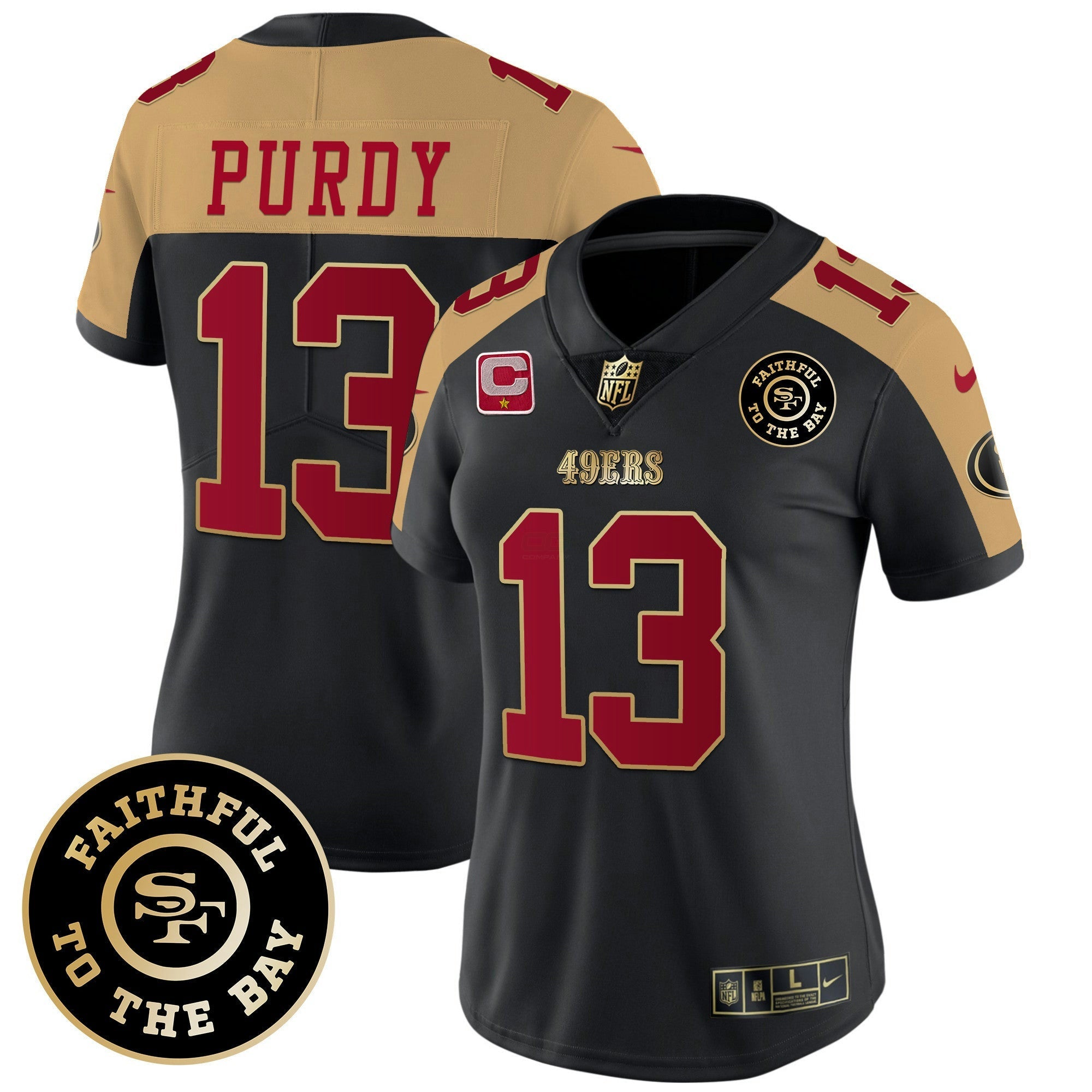 Camisa NFL Women’s Faithful To The Bay Patch Vapor Limited Jersey V7