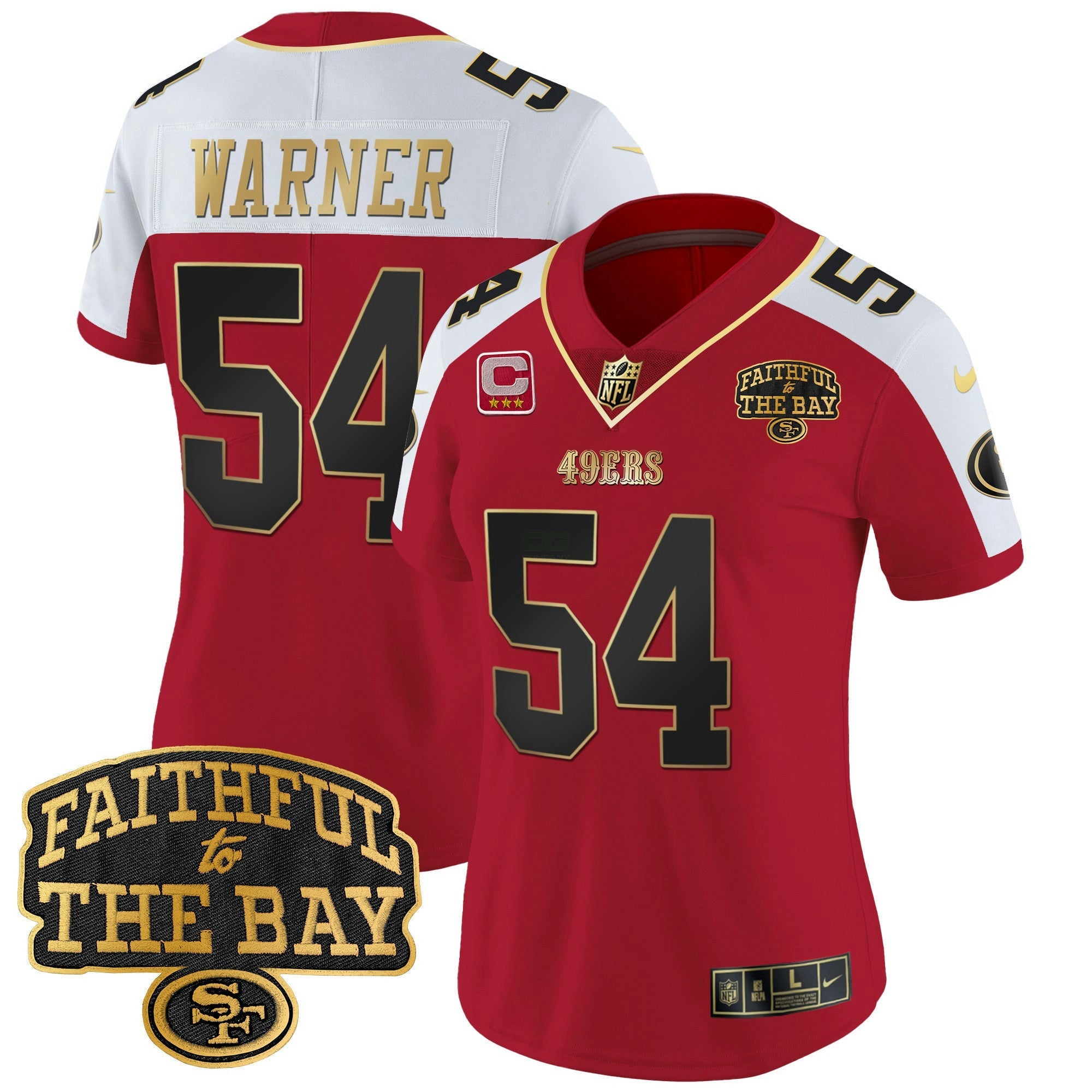 Camisa NFL Women’s Faithful To The Bay Patch Vapor Limited Jersey V8