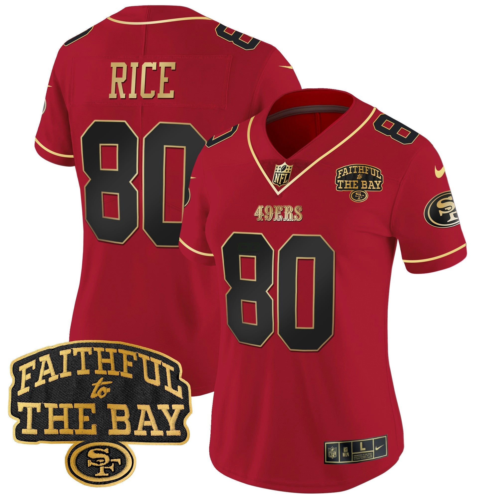 Camisa NFL Women’s Faithful To The Bay Patch Vapor Limited Jersey V8