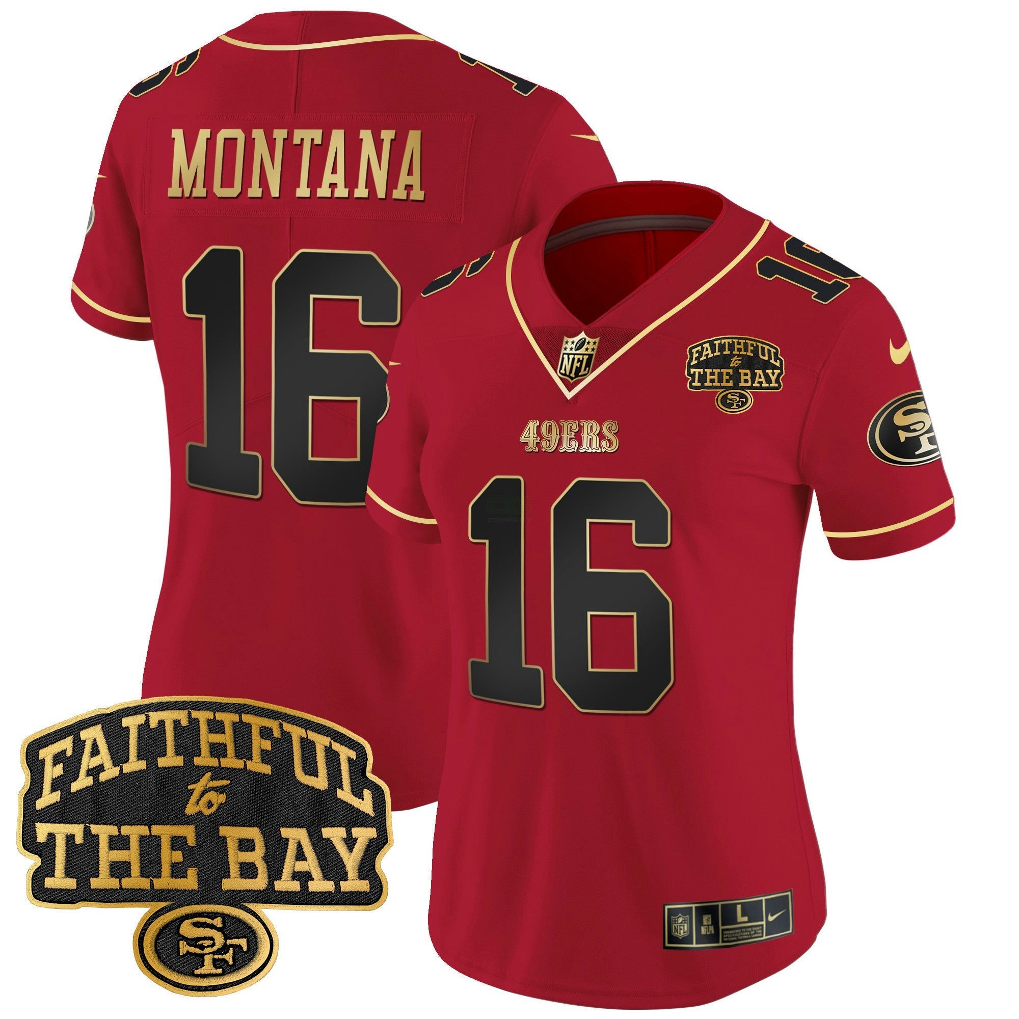 Camisa NFL Women’s Faithful To The Bay Patch Vapor Limited Jersey V8