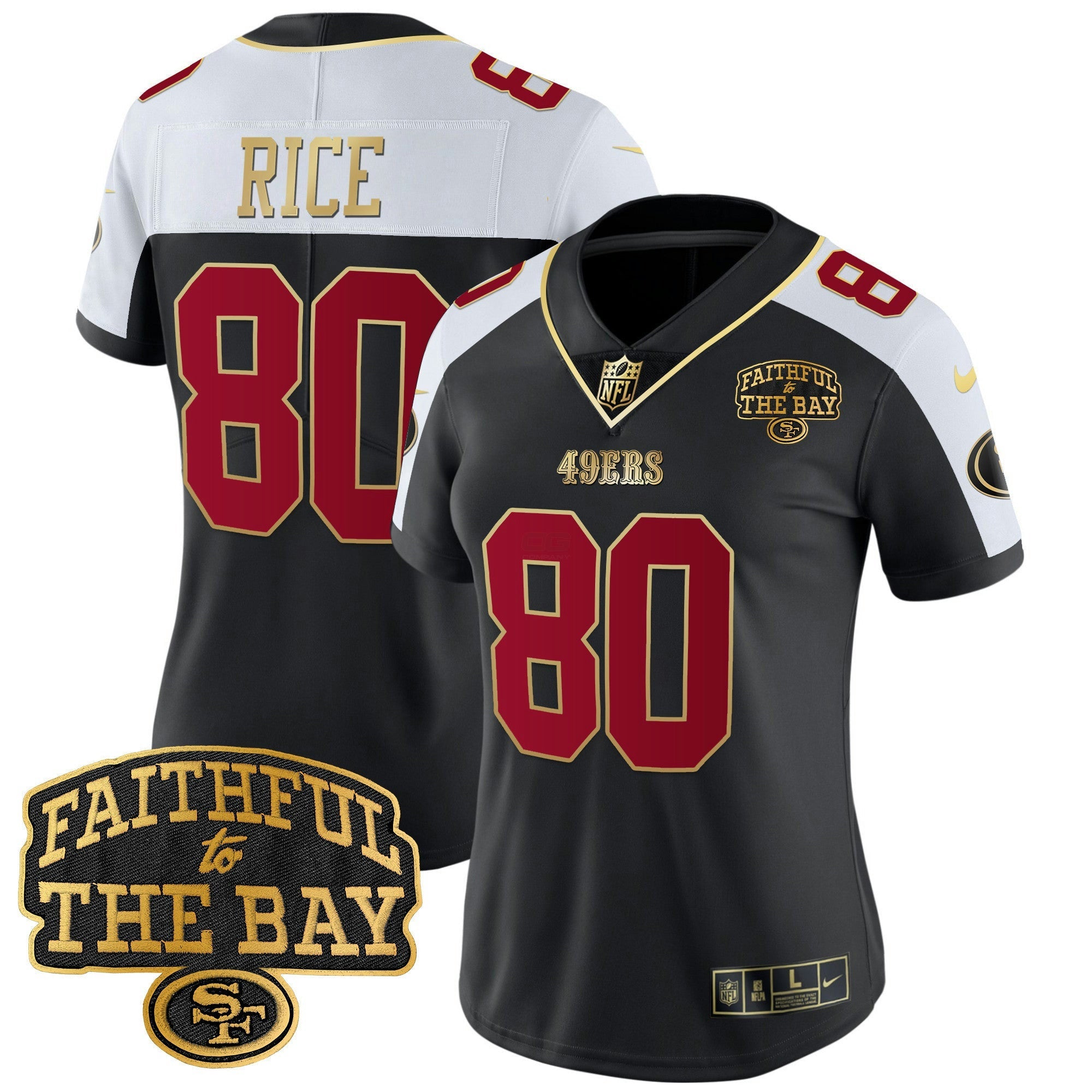 Camisa NFL Women’s Faithful To The Bay Patch Vapor Limited Jersey V8