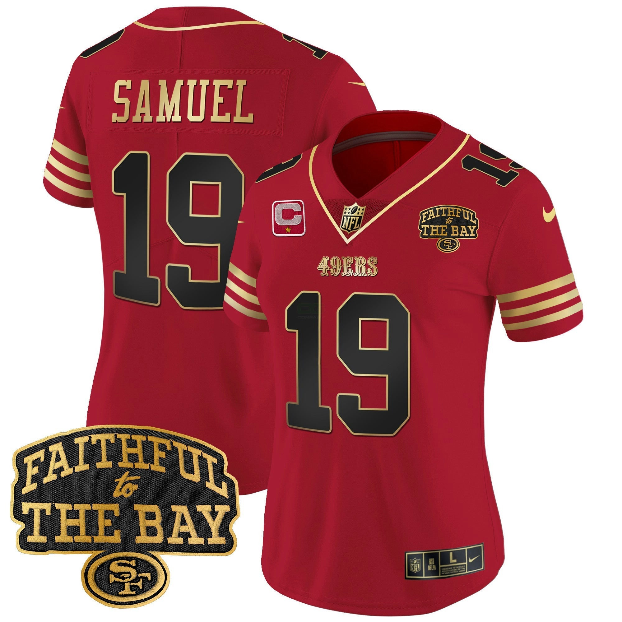 Camisa NFL Women’s Faithful To The Bay Patch Vapor Limited Jersey V8