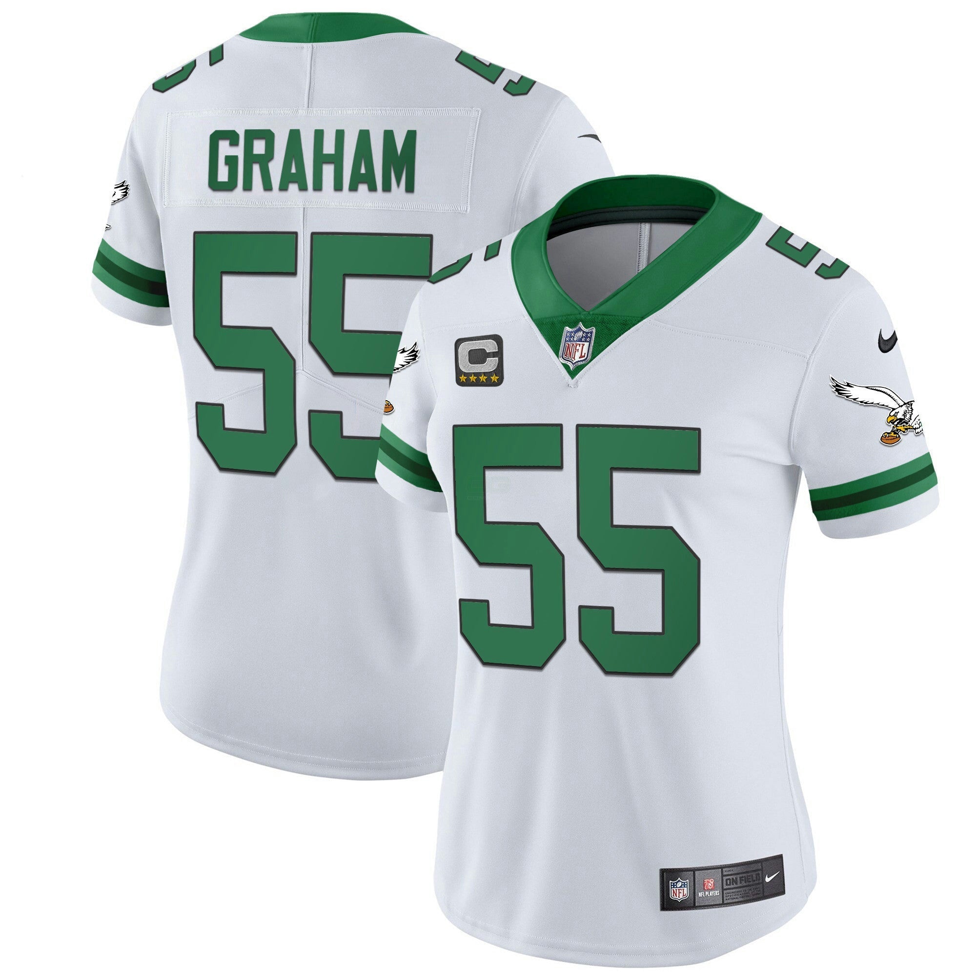 Camisa NFL Women’s Gold & Kelly Vapor Throwback Jersey