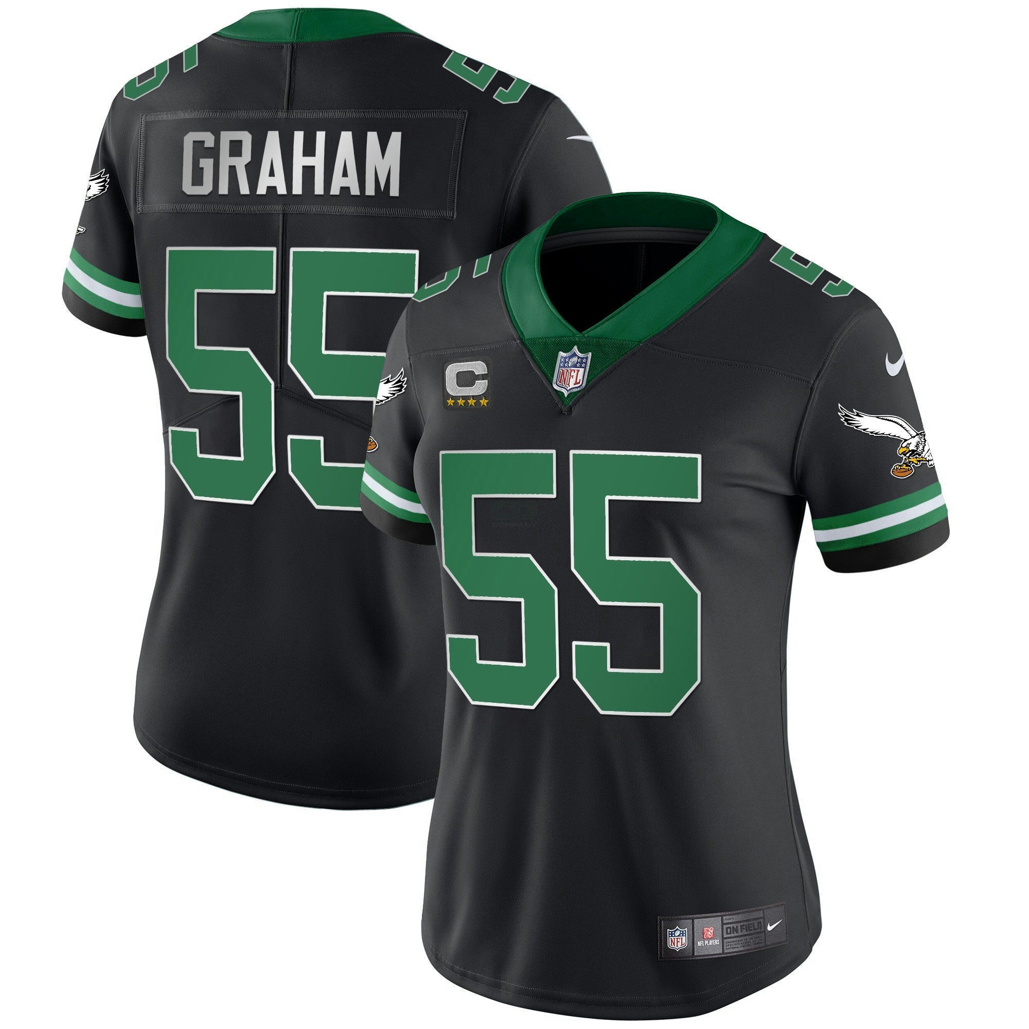Camisa NFL Women’s Gold & Kelly Vapor Throwback Jersey