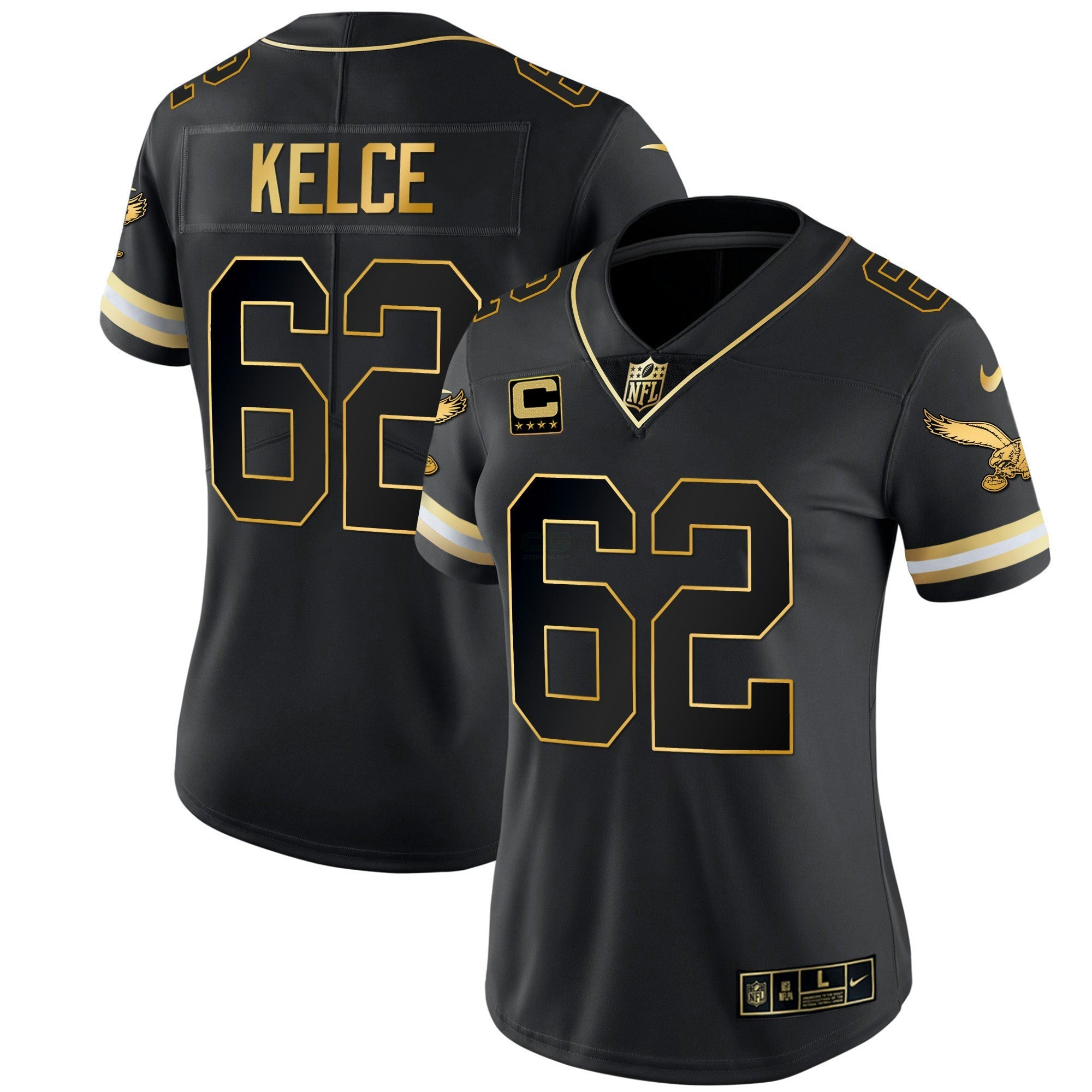 Camisa NFL Women’s Gold & Kelly Vapor Throwback Jersey