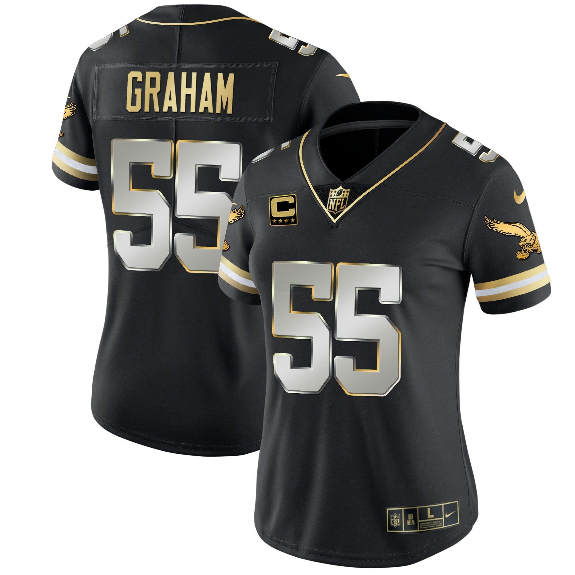 Camisa NFL Women’s Gold & Kelly Vapor Throwback Jersey