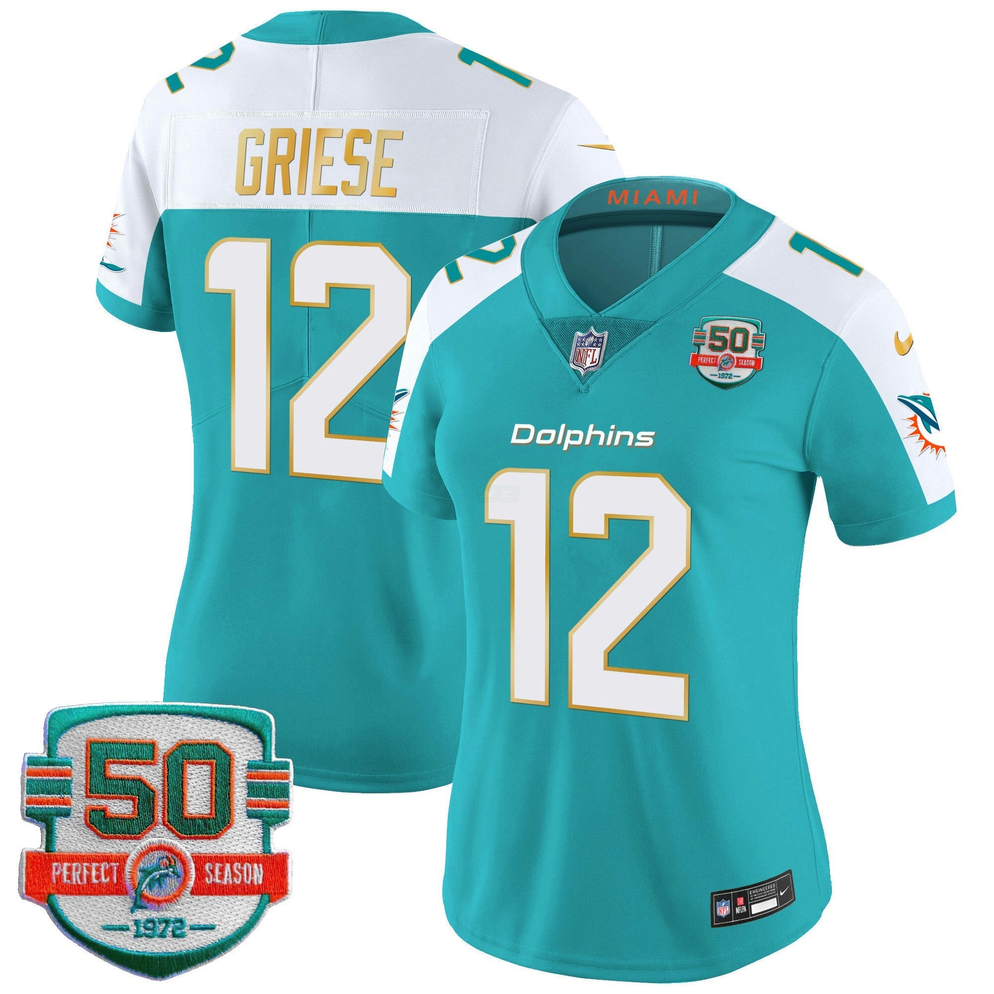 Camisa NFL Women’s Gold Trim Vapor Limited Jersey