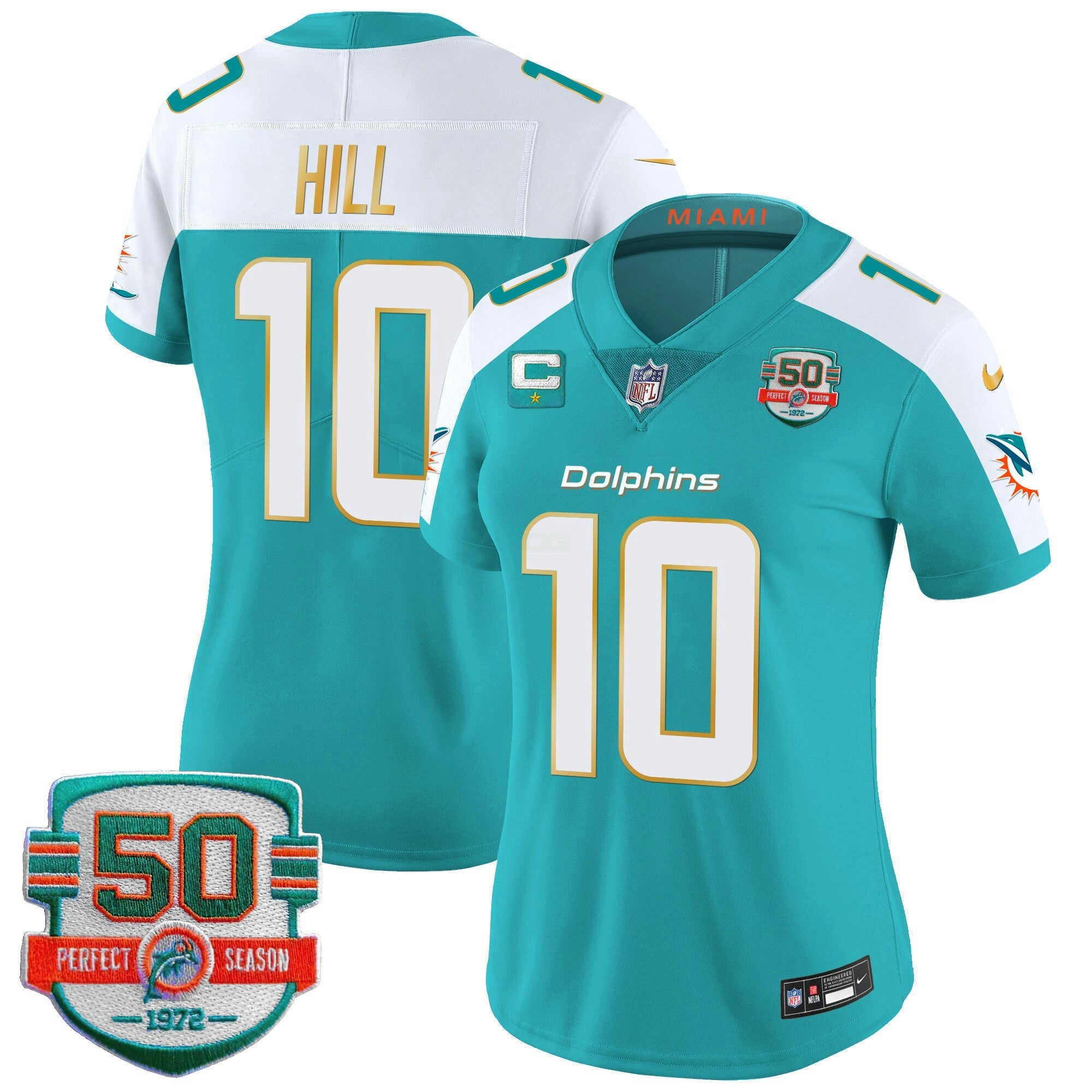 Camisa NFL Women’s Gold Trim Vapor Limited Jersey