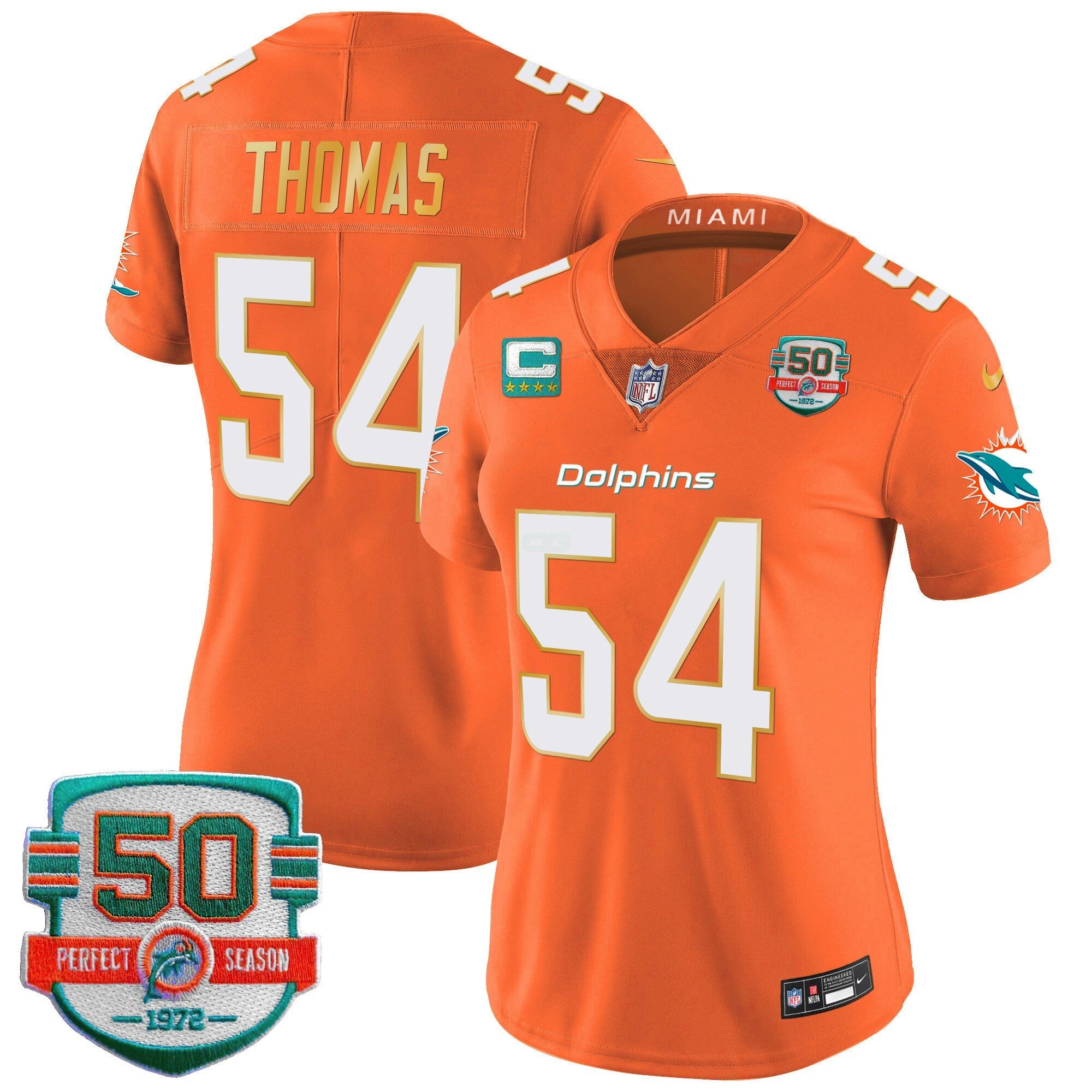 Camisa NFL Women’s Gold Trim Vapor Limited Jersey