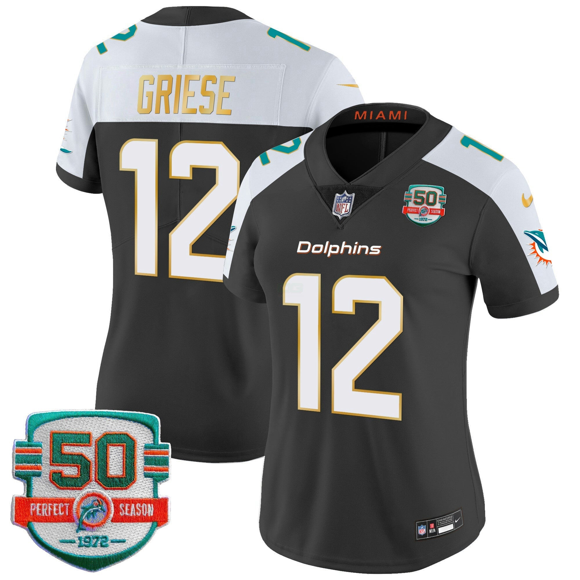 Camisa NFL Women’s Gold Trim Vapor Limited Jersey