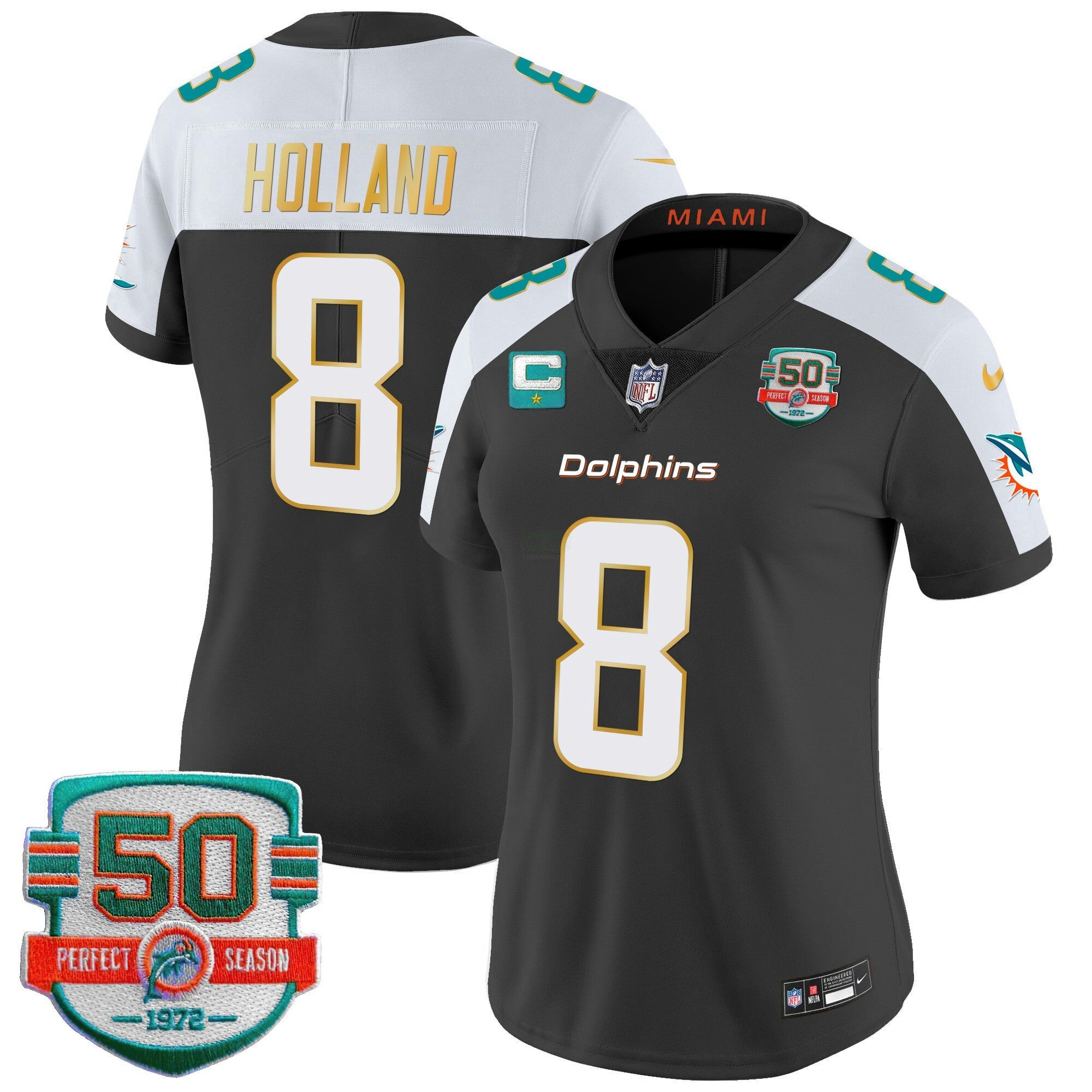 Camisa NFL Women’s Gold Trim Vapor Limited Jersey