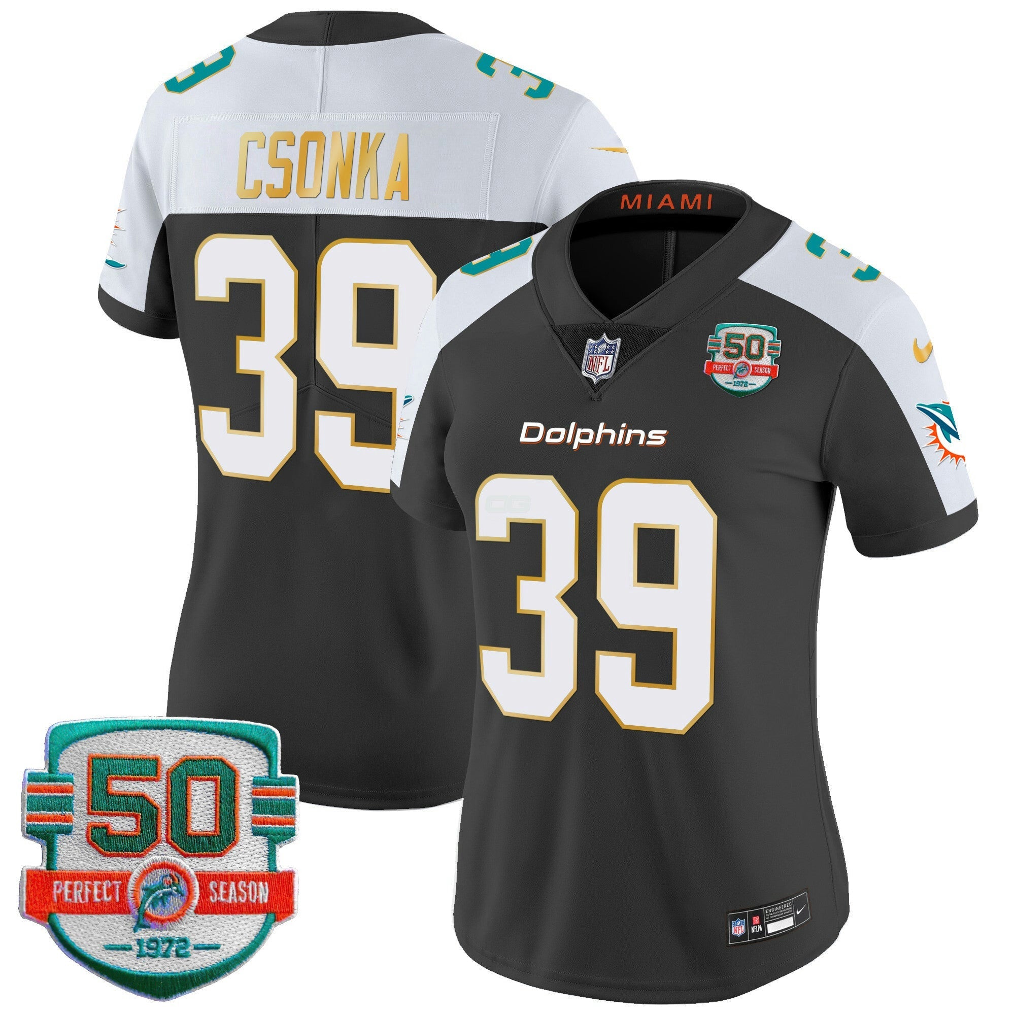 Camisa NFL Women’s Gold Trim Vapor Limited Jersey