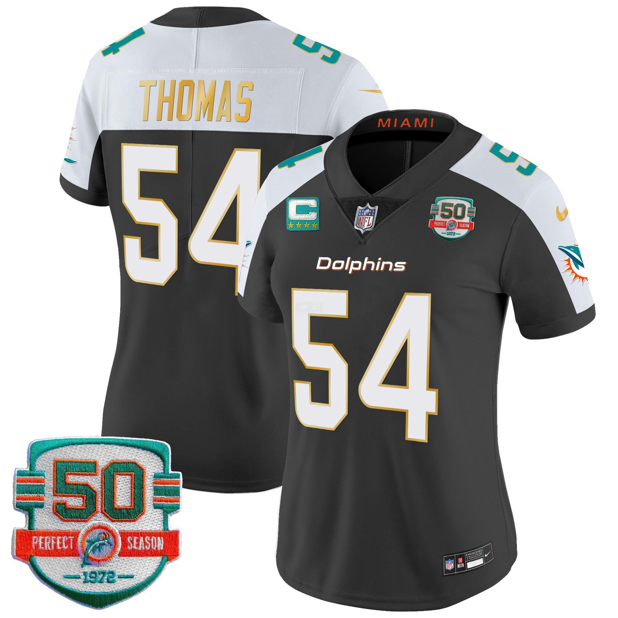 Camisa NFL Women’s Gold Trim Vapor Limited Jersey